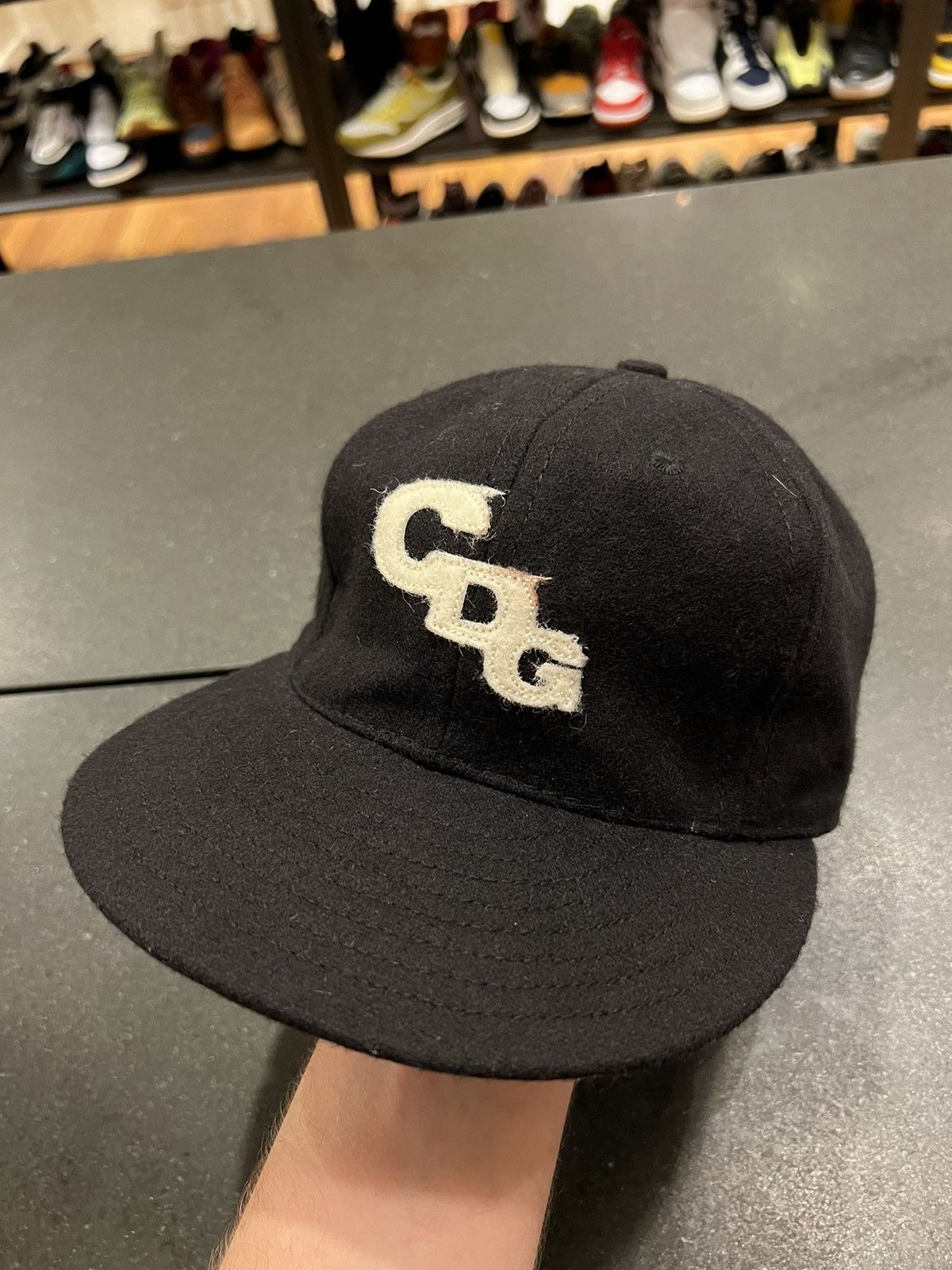 CDG × EBBETS FIELD FLANNELS キャップ BLK (F) CDG × EBBETS FIELD