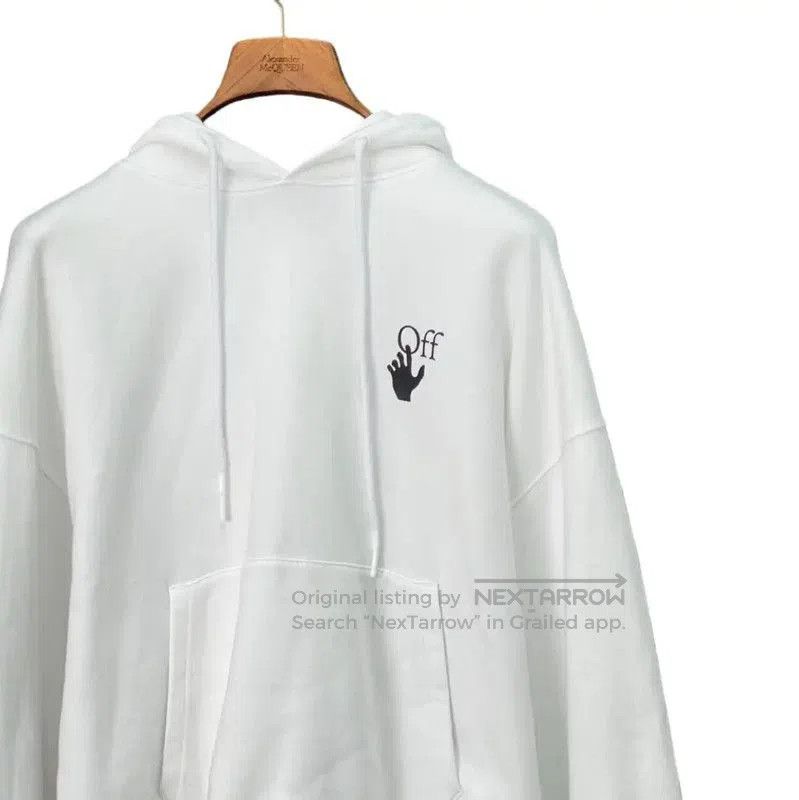 Off-White Off-White Men's White Cotton Long Sleeve Hoodie . Size US S / EU 44-46 / 1 - 3 Thumbnail