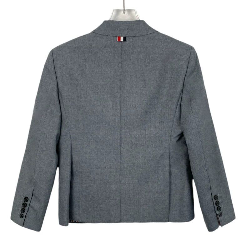 Thom Browne Thom Browne Gray wool lapel single-breasted suit 2503-Nexta Size 38R - 2 Thumbnail