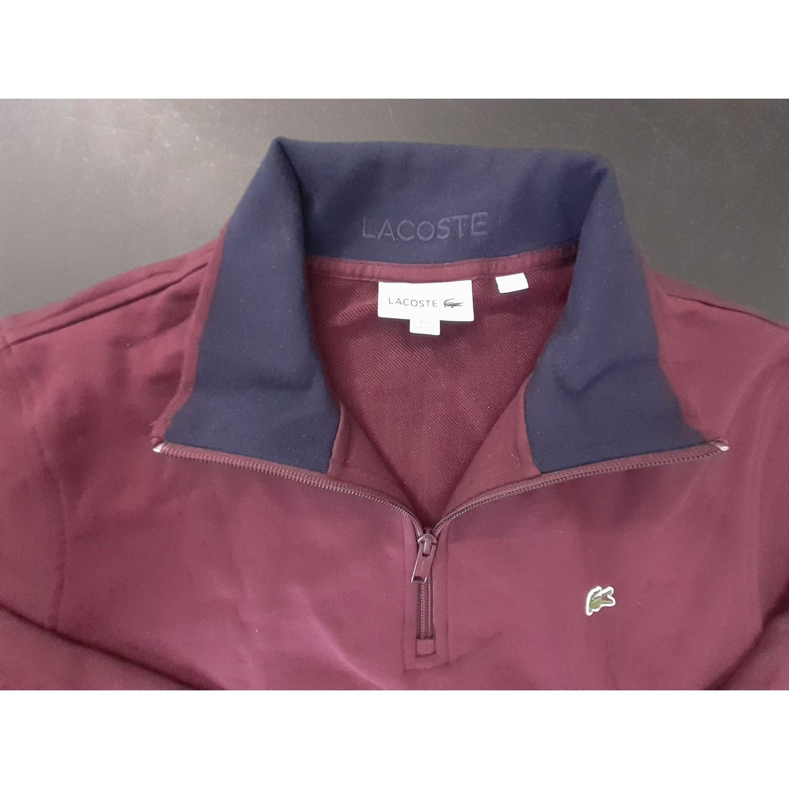 Lacoste Lacoste Men's Half Zip Lightweight Sweatshirt At Neck 2XL Size US XXL / EU 58 / 5 - 3 Thumbnail