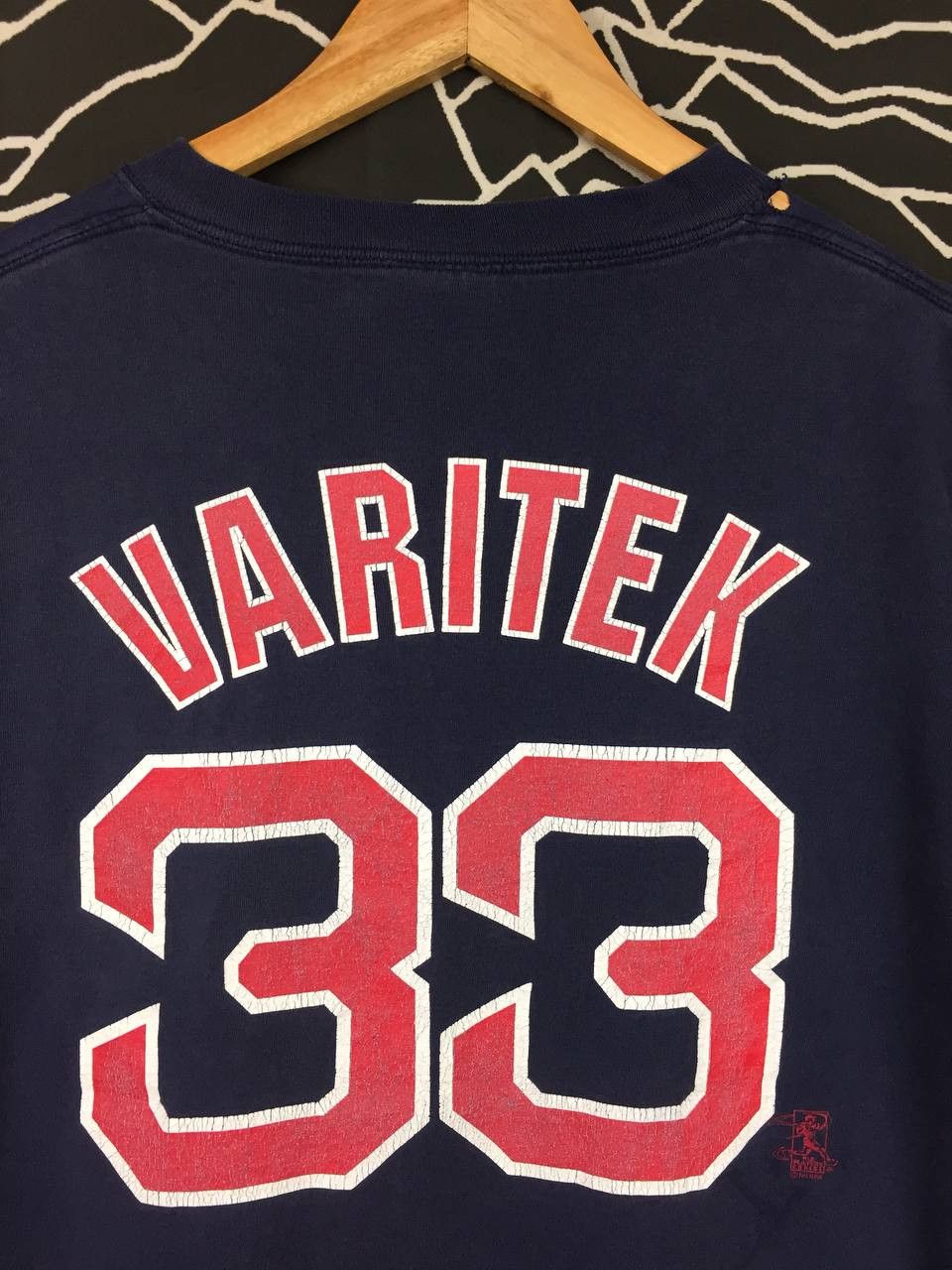 MLB × Majestic × Vintage Vtg Majestic MLB Boston Red Sox Jason Varitek Tee Size US L / EU 52-54 / 3 - 6 Thumbnail