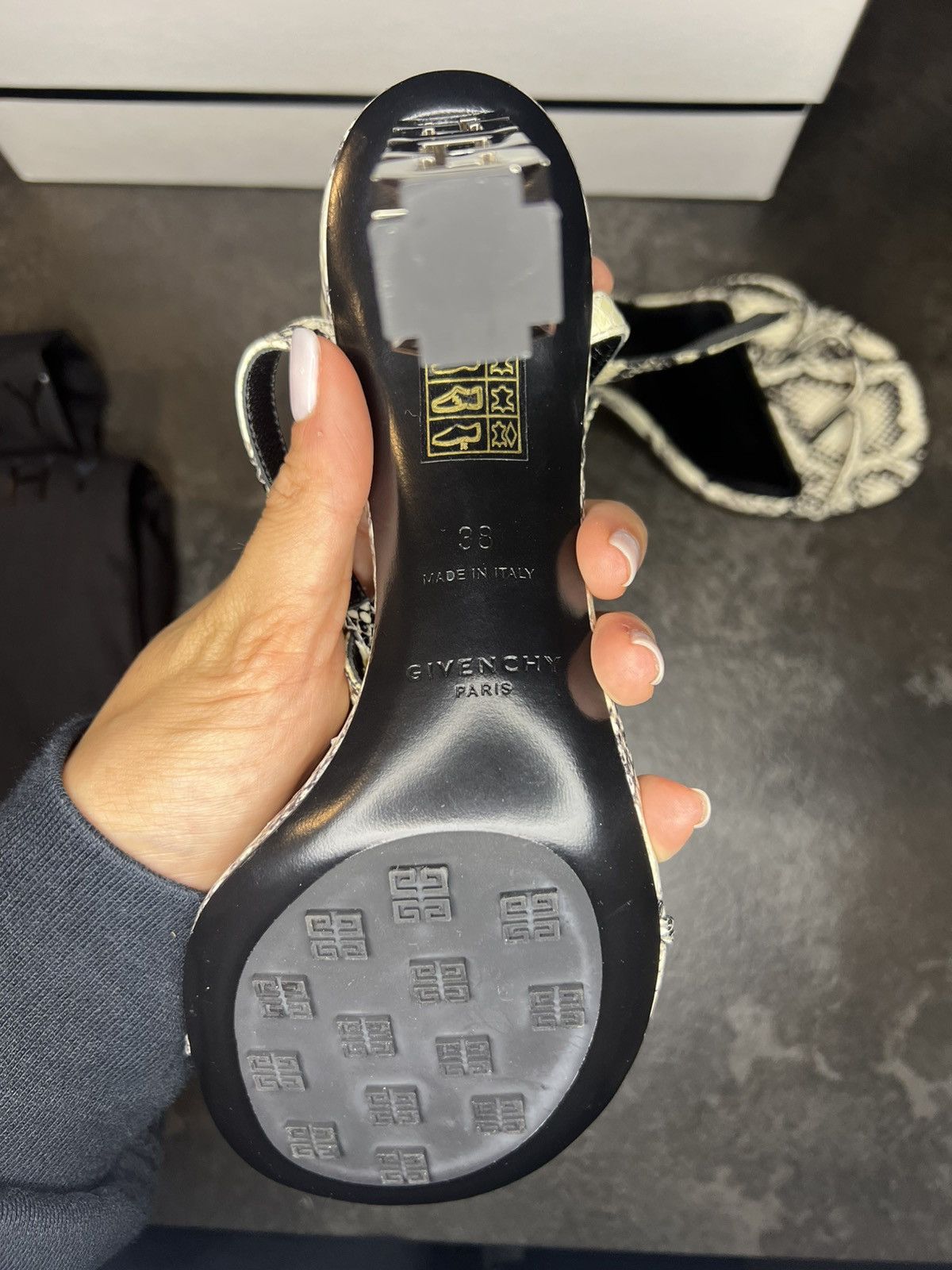 Givenchy Givenchy G Cube Sandals – PythonEffect – EU 38 /US 7.5 /UK 5 Size US 7.5 / IT 37.5 - 4 Thumbnail