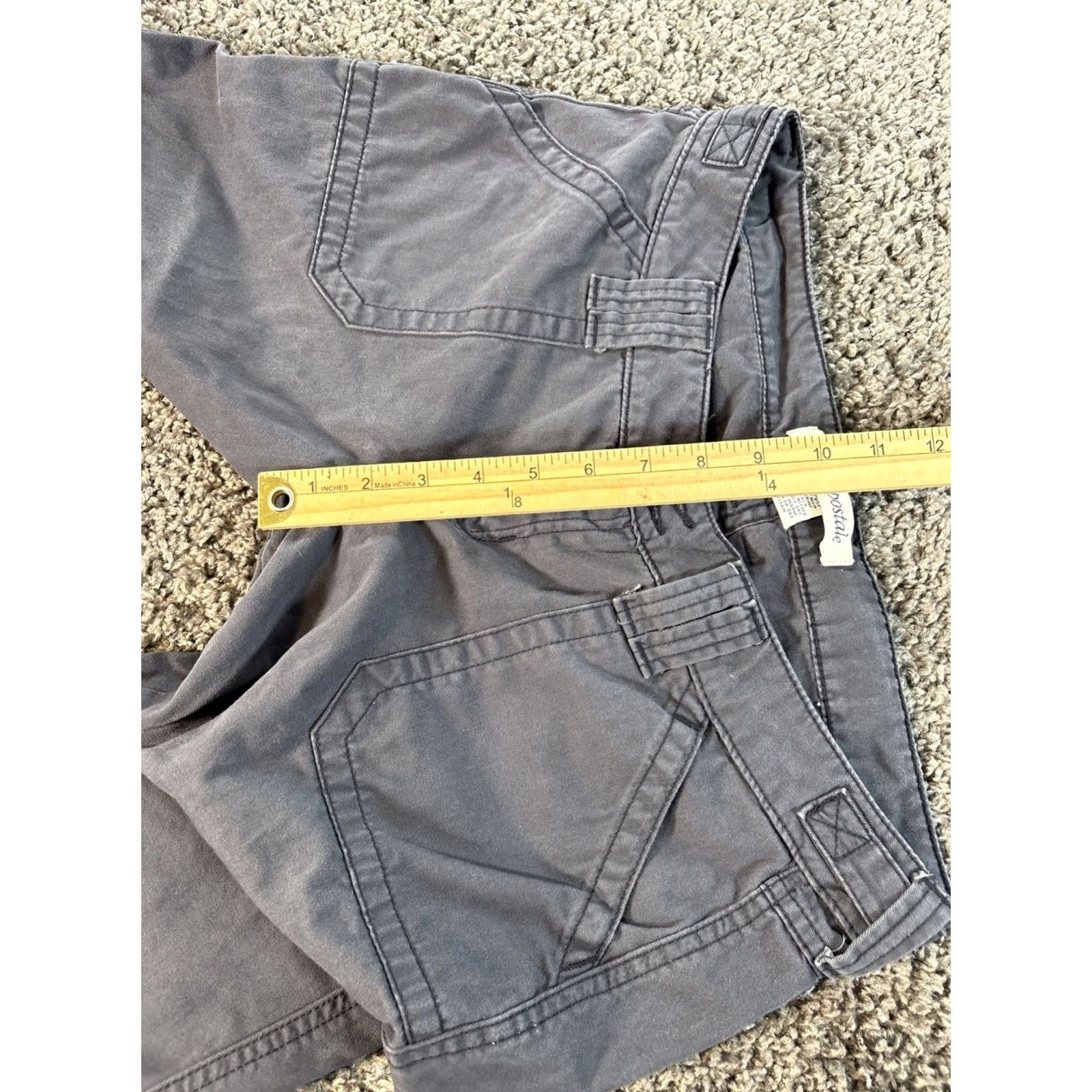 Aeropostale VINTAGE Aeropostale Jeans Bootcut Womens 32x28 Gray Low Rise 28in Inseam Relaxed Pockets Y2K Size 24" / US 00 / IT 34 - 5 Thumbnail