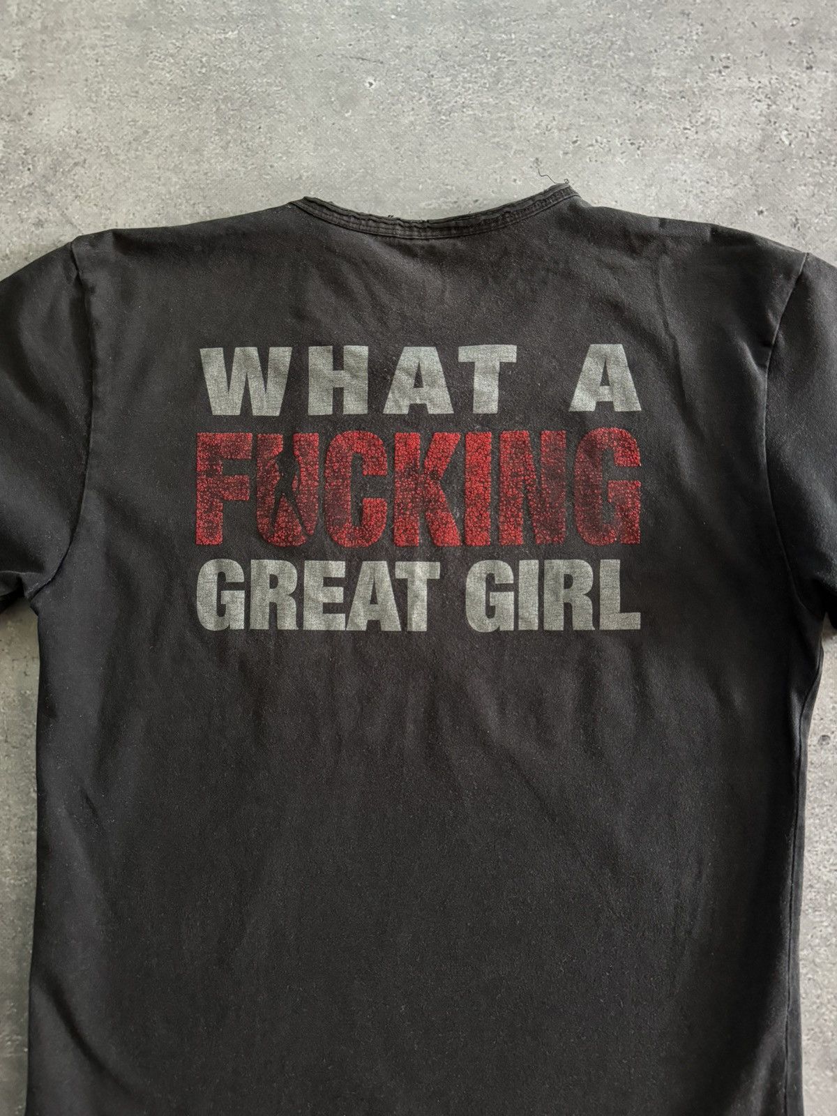 Vintage Vintage Y2K Style ‘What a Fu*king Great Girl’ Funny T-Shirt Size XL / US 12-14 / IT 48-50 - 1 Thumbnail