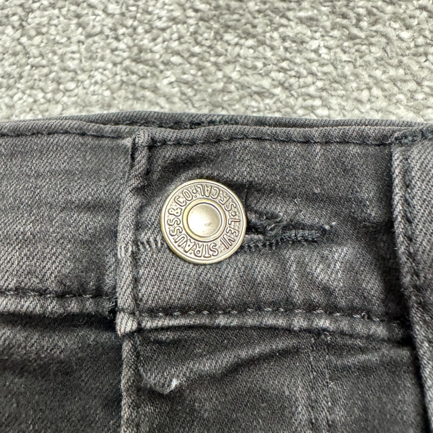 Levi's Levi's 724 High Rise Straight Denim Jeans Womens 26 Black Denim Stretch Regular Straight 5-Pocket City Streetwear Mens Womens Girls Size 26" / US 2 / IT 38 - 3 Thumbnail
