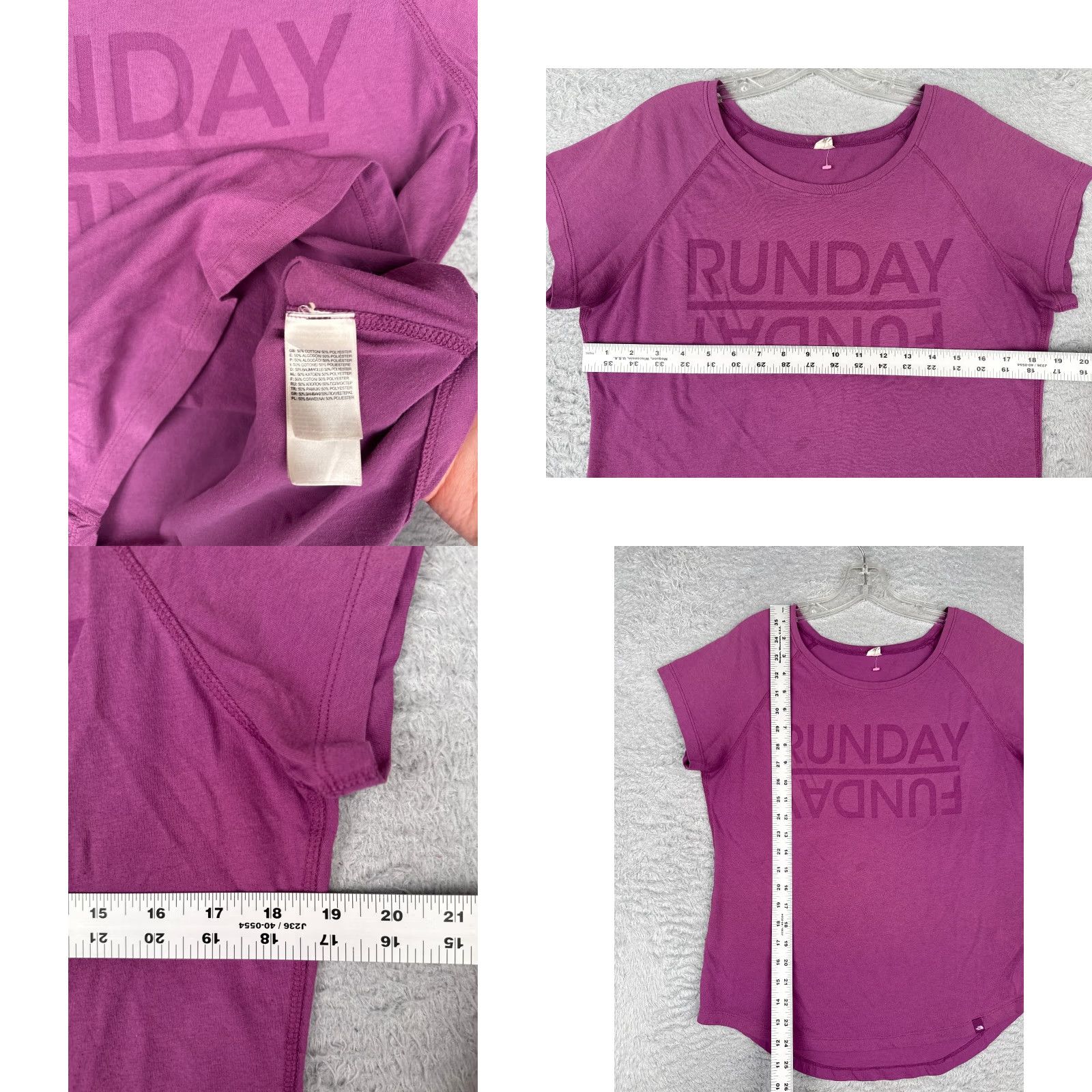 The North Face VINTAGE? No. The North Face Shirt Women M Purple Short Sleeve Crew Neck Poly Blend T-Shirt Womens Medium Purple Basic Outdoor 90s? Size M / US 6-8 / IT 42-44 - 8 Thumbnail