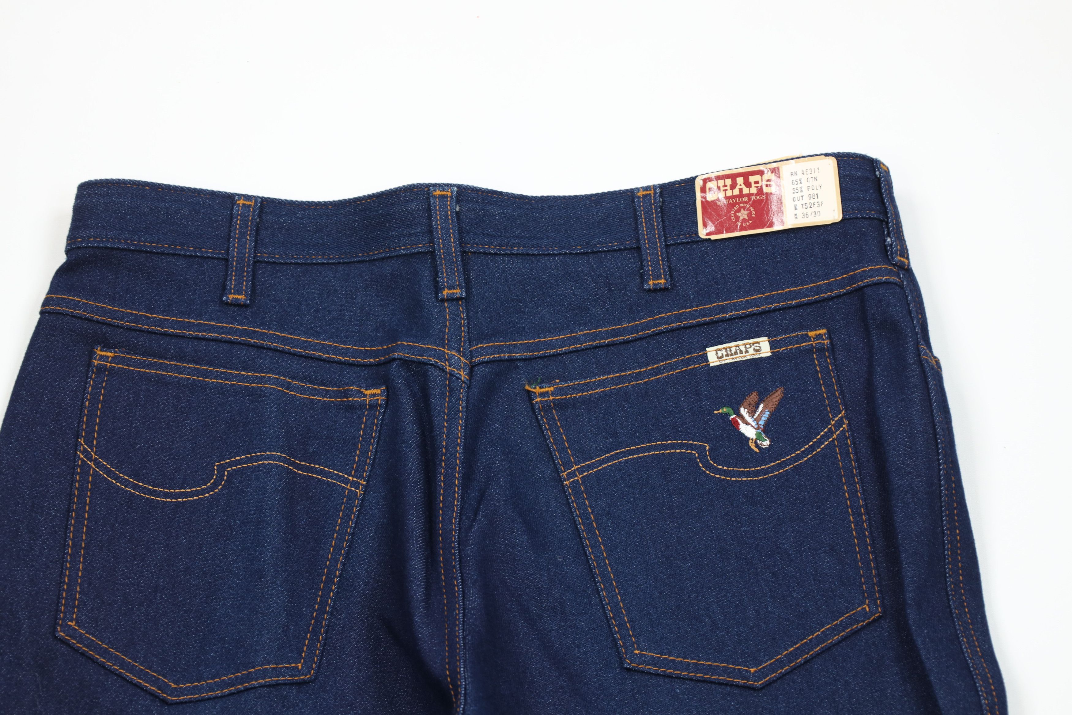 Vintage Deadstock Vintage 70s Streetwear Denim Jeans Blue USA Size US 36 / EU 52 - 9 Thumbnail