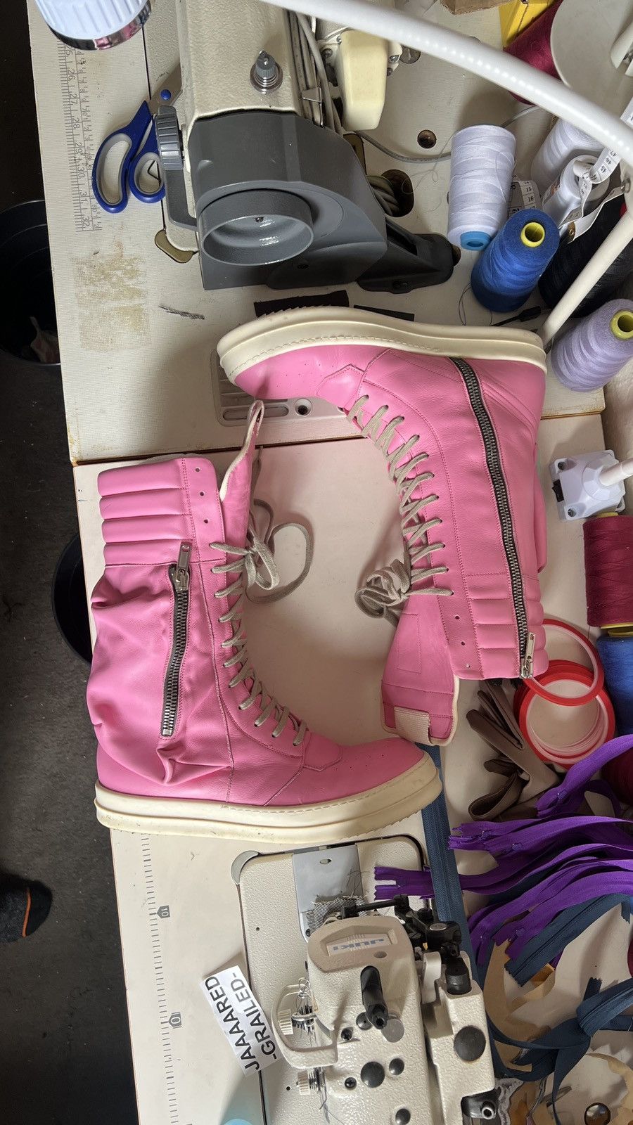 Rick Owens Rick owens Pink CargoBasket Size US 12 / EU 45 - 4 Thumbnail