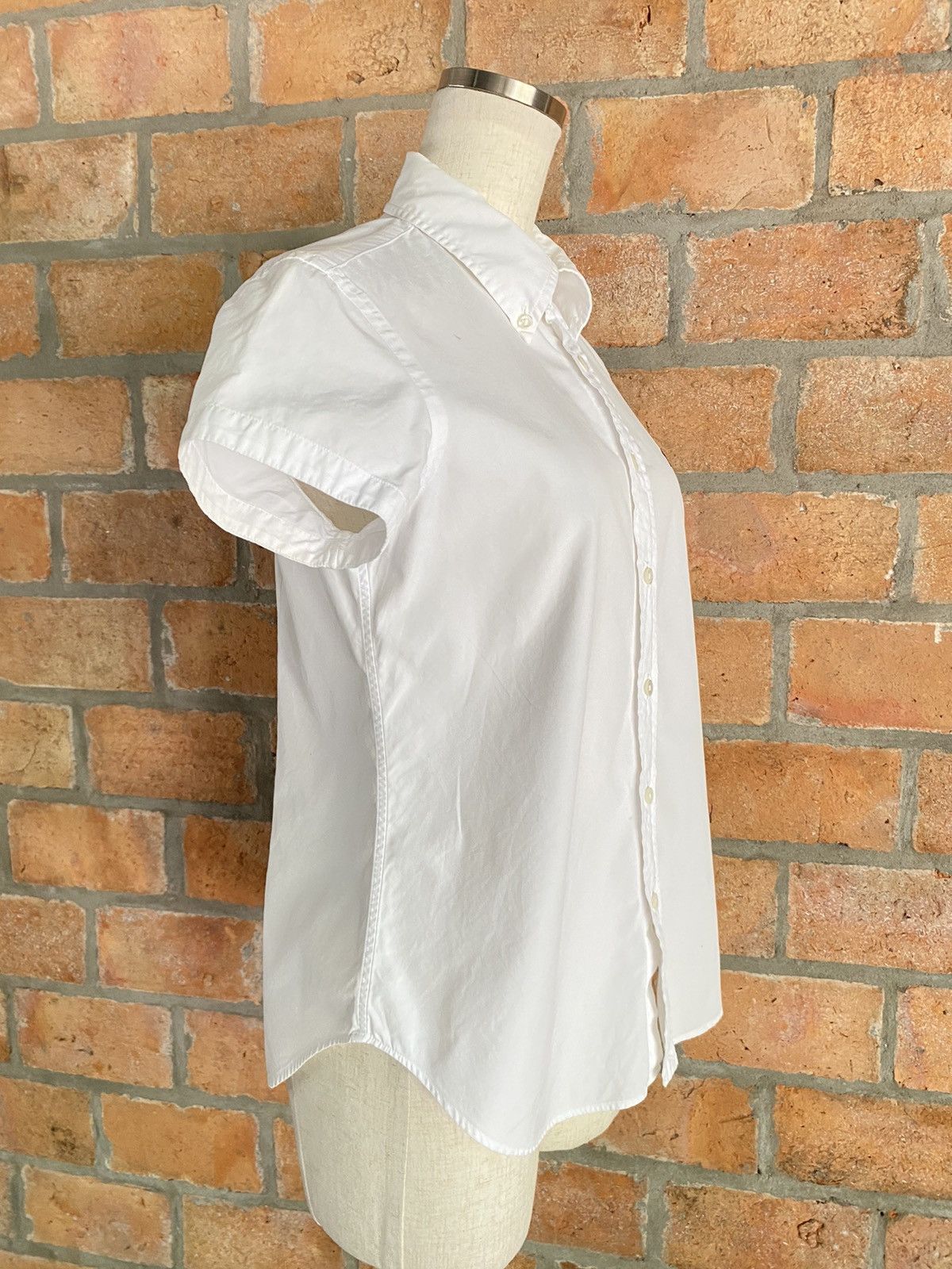 Polo Ralph Lauren POLO RALPH LAUREN White Short-Sleeve Button-Up Shirt Size M / US 6-8 / IT 42-44 - 3 Thumbnail