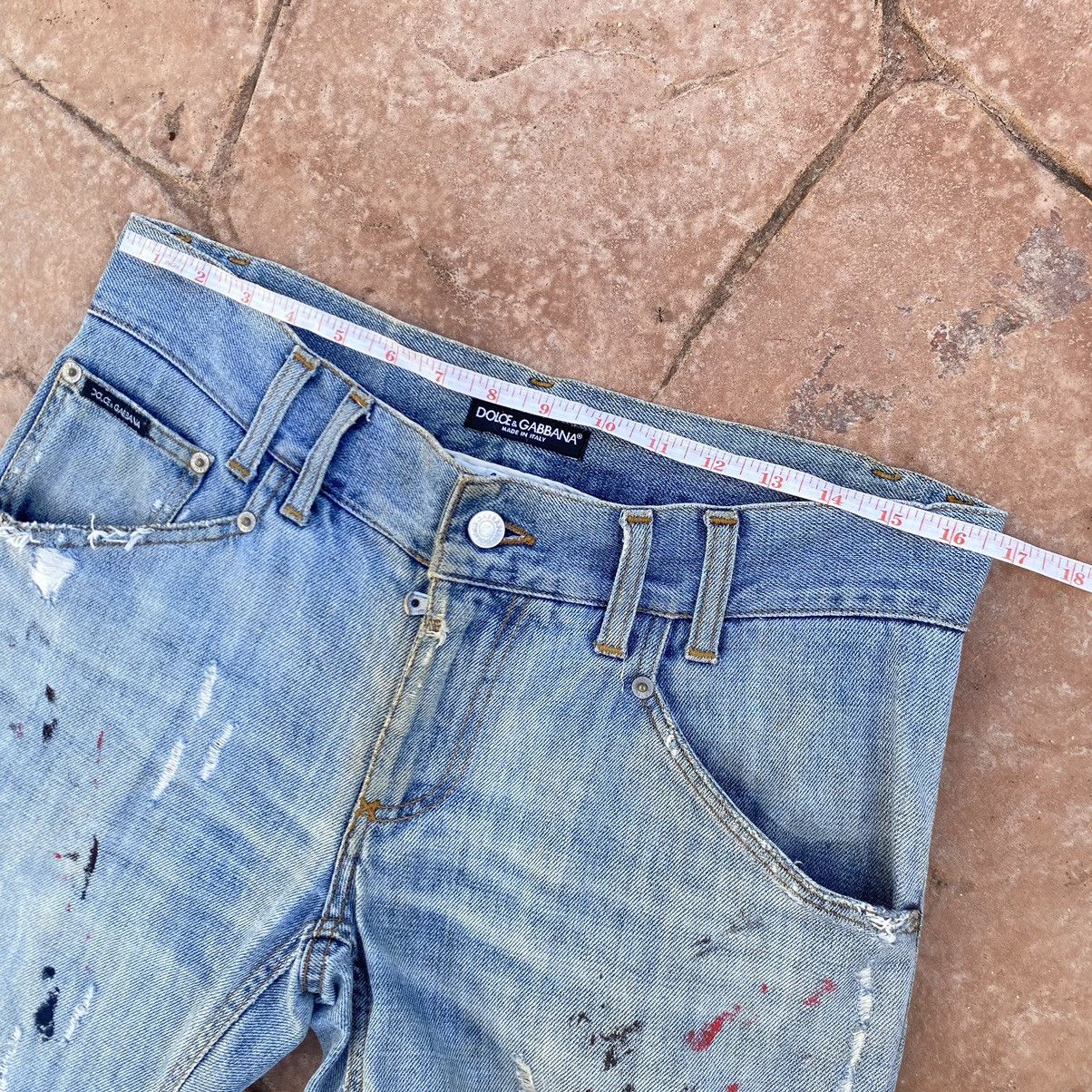 Dolce & Gabbana Thrashed Vintage Dolce & Gabbana ERD GRUNGE JEANS Size US 32 / EU 48 - 14 Thumbnail
