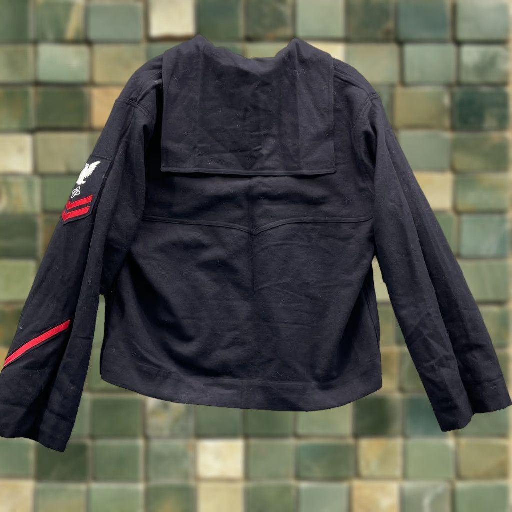 Vintage VINTAGE US Navy Specialist Uniform Top Medium Cracker Jack Coastal Workwear 90's Shirt Mens Black Size US M / EU 48-50 / 2 - 1 Thumbnail