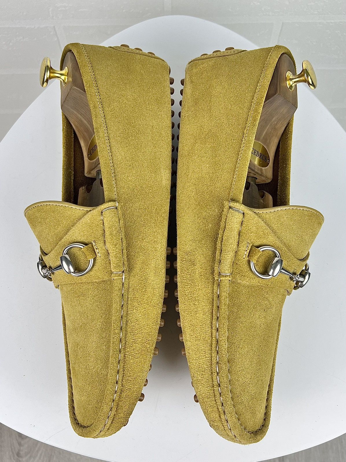 Gucci GUCCI Loafers Suede Moccasins Shoes HORSEBIT Buckle Yellow Size US 9.5 / EU 42-43 - 10 Thumbnail