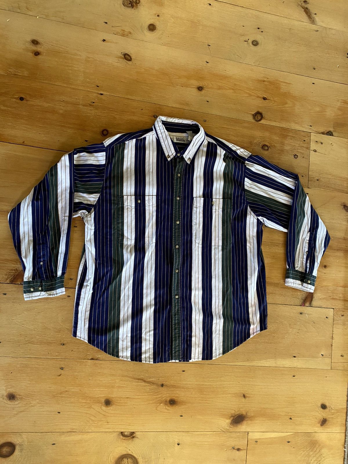 Basic Editions Vintage pinstripe button up XXL Size US XXL / EU 58 / 5 - 1 Thumbnail