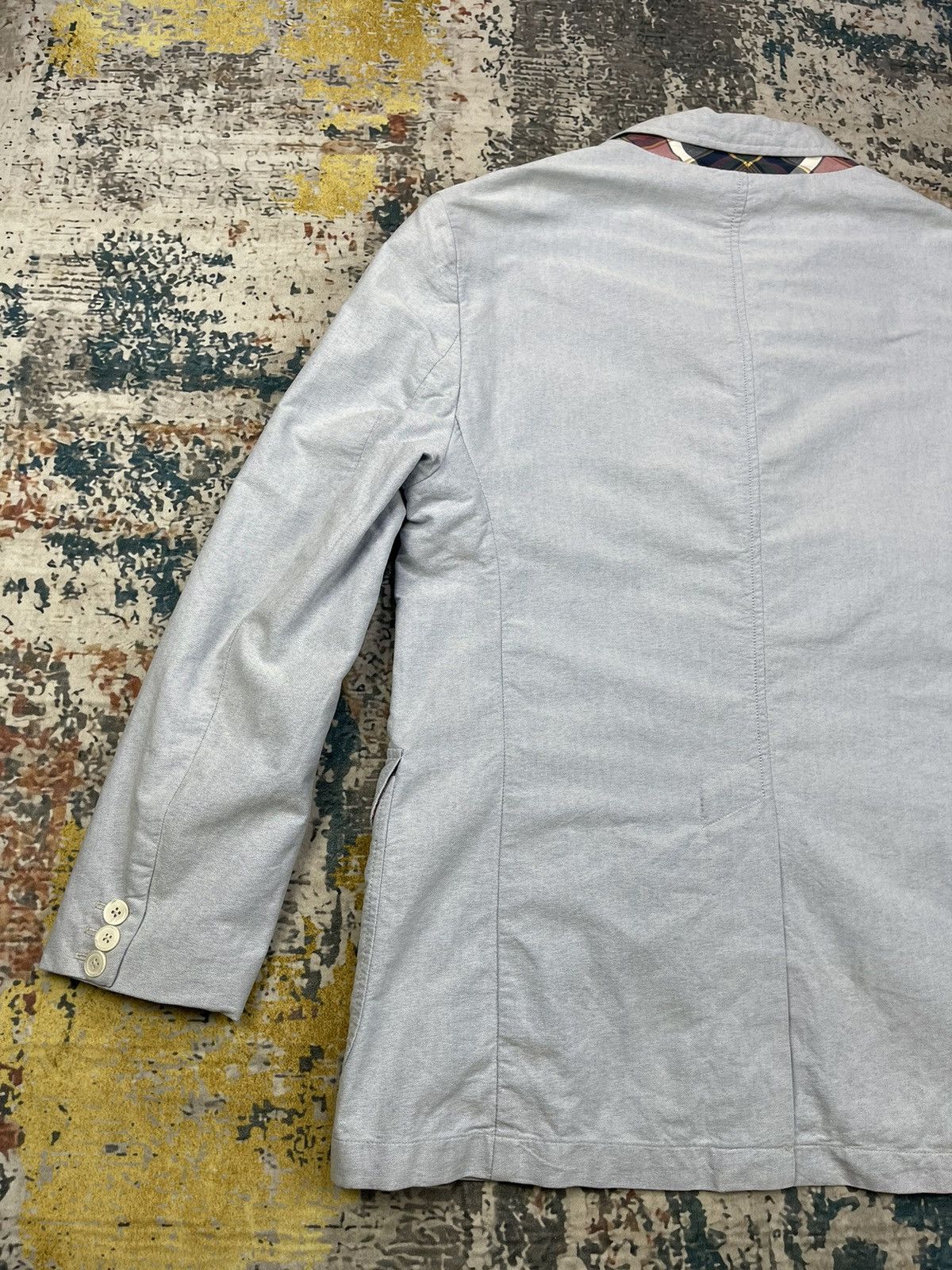 Polo Ralph Lauren Vtg Polo Ralph Lauren Checked Trim Single Breasted Blazers Size 44R - 7 Thumbnail