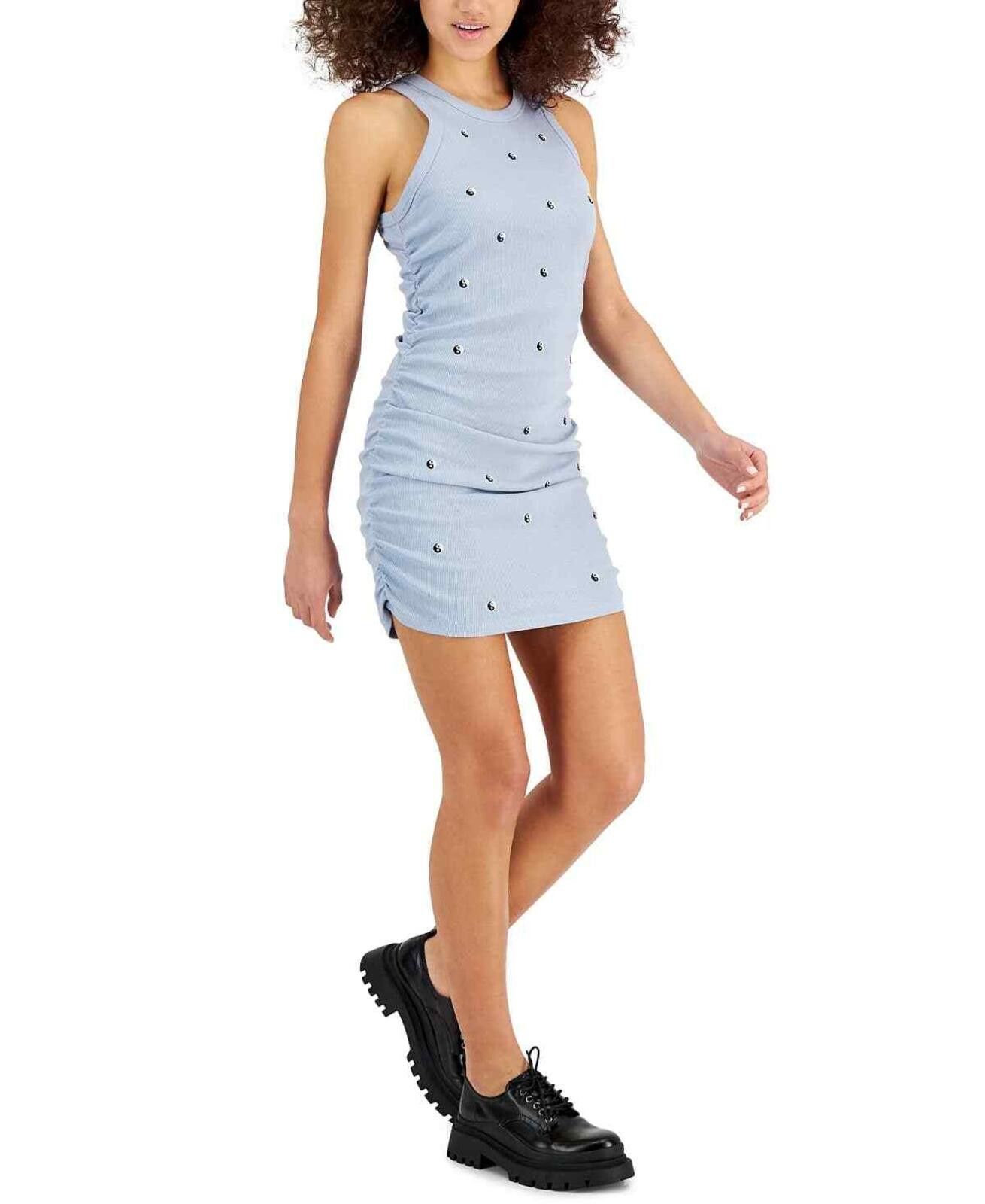 Other Rebellious One Juniors Embroidered Yin Yang Dress - M - Blue Size M / US 6-8 / IT 42-44 - 1 Preview