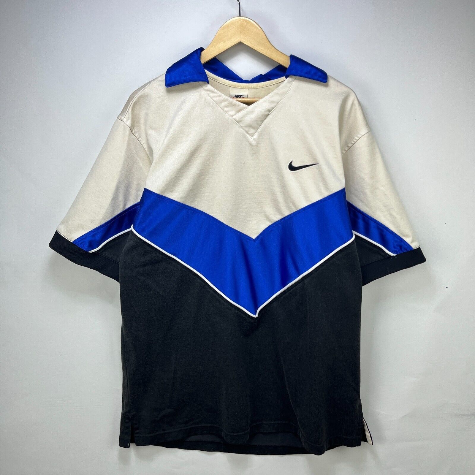 Nike × Vintage Vintage 90s Nike Big Swoosh Basketball Medium Jumper Hoops Size US M / EU 48-50 / 2 - 4 Thumbnail