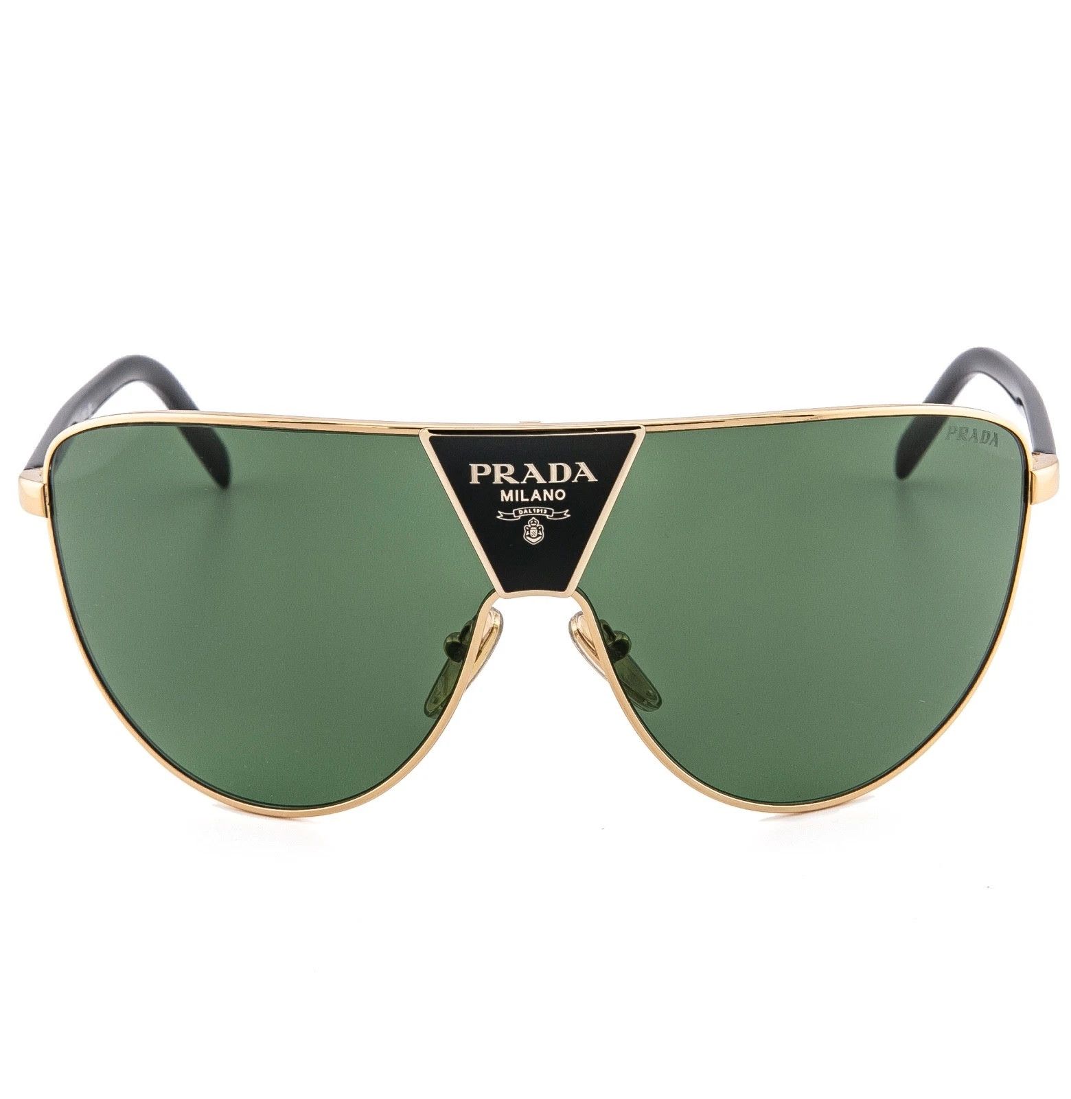 Prada PRADA SYMBOLE Black Green Triangle Logo PR69ZS 69Z 69ZS Size ONE SIZE - 5 Thumbnail