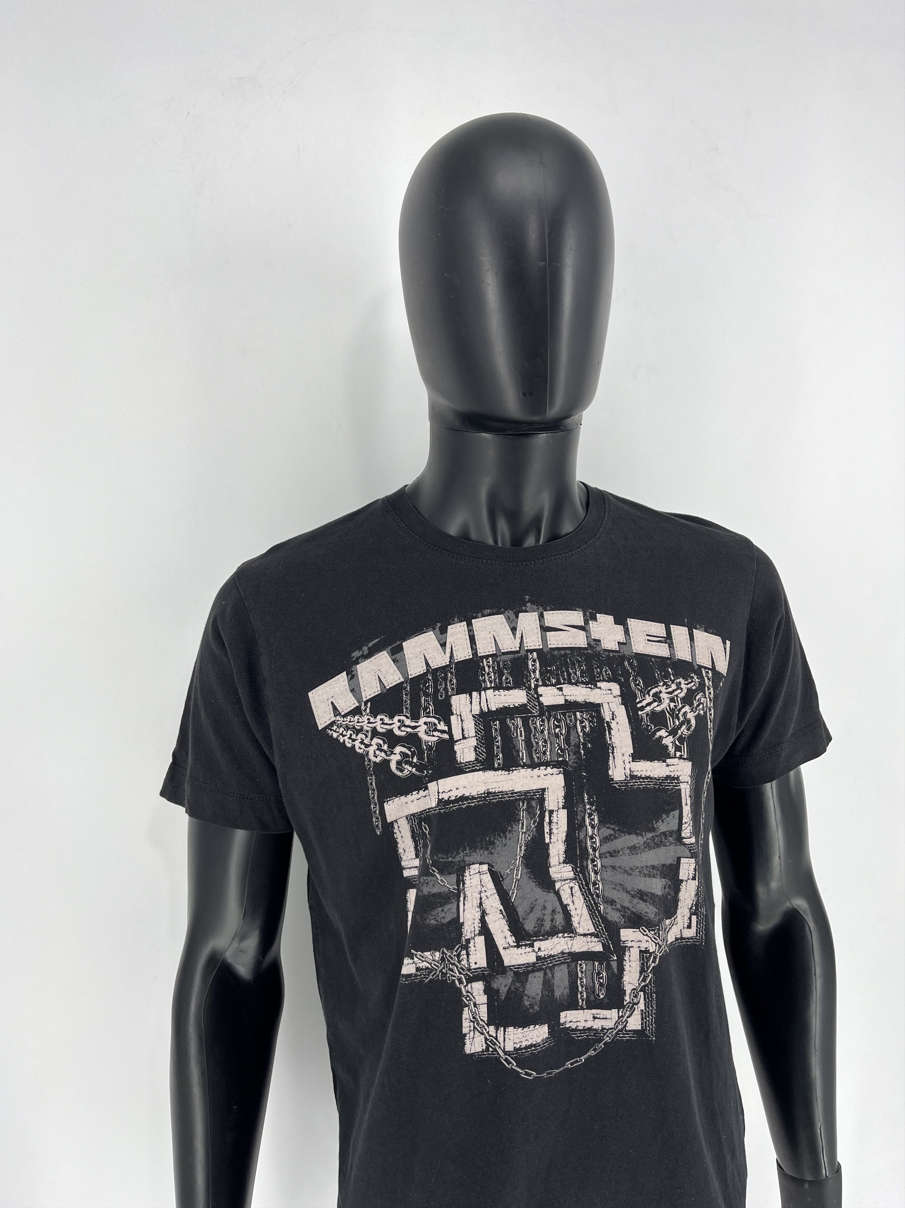 Band Tees × Vintage Vintage Y2K Rammstein Horror Print Band Rock Streetwear Size US L / EU 52-54 / 3 - 4 Thumbnail