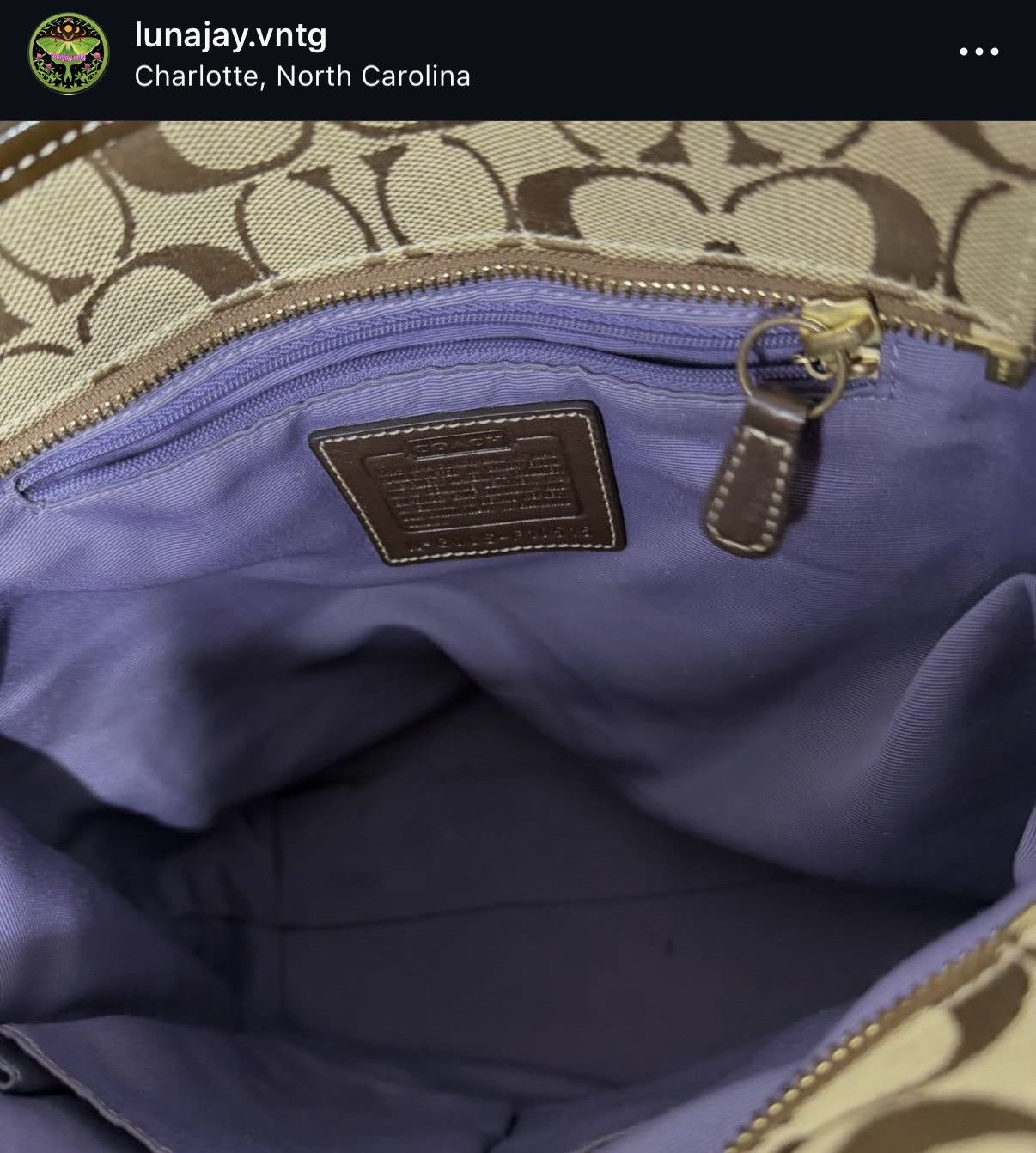 Coach Coach Limited Edition Holiday Patchwork Eva Purple Tote Y2K Size ONE SIZE - 9 Thumbnail