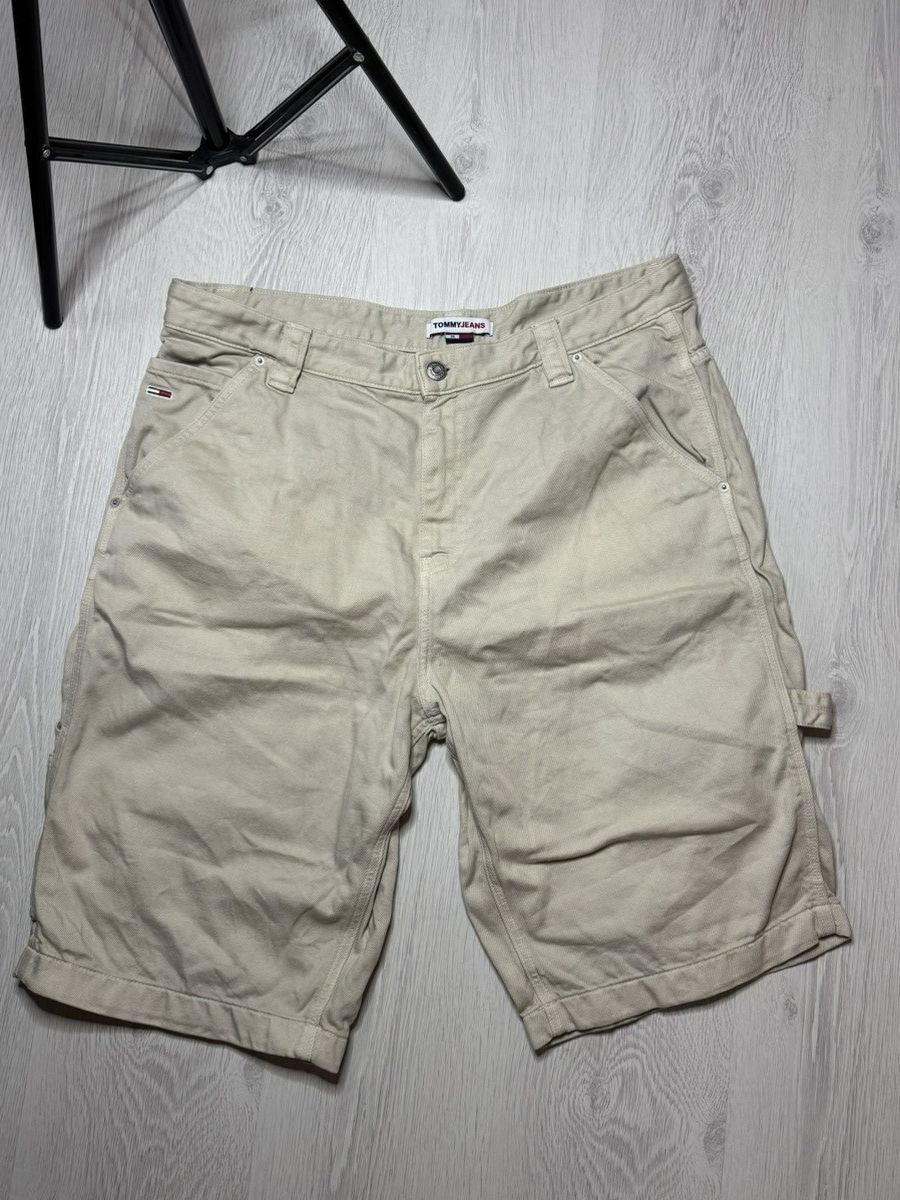 Tommy Hilfiger VINTAGE Tommy Hilfiger Shorts Black Denim Jeans Baggy Y2K Size US 36 / EU 52 - 3 Thumbnail