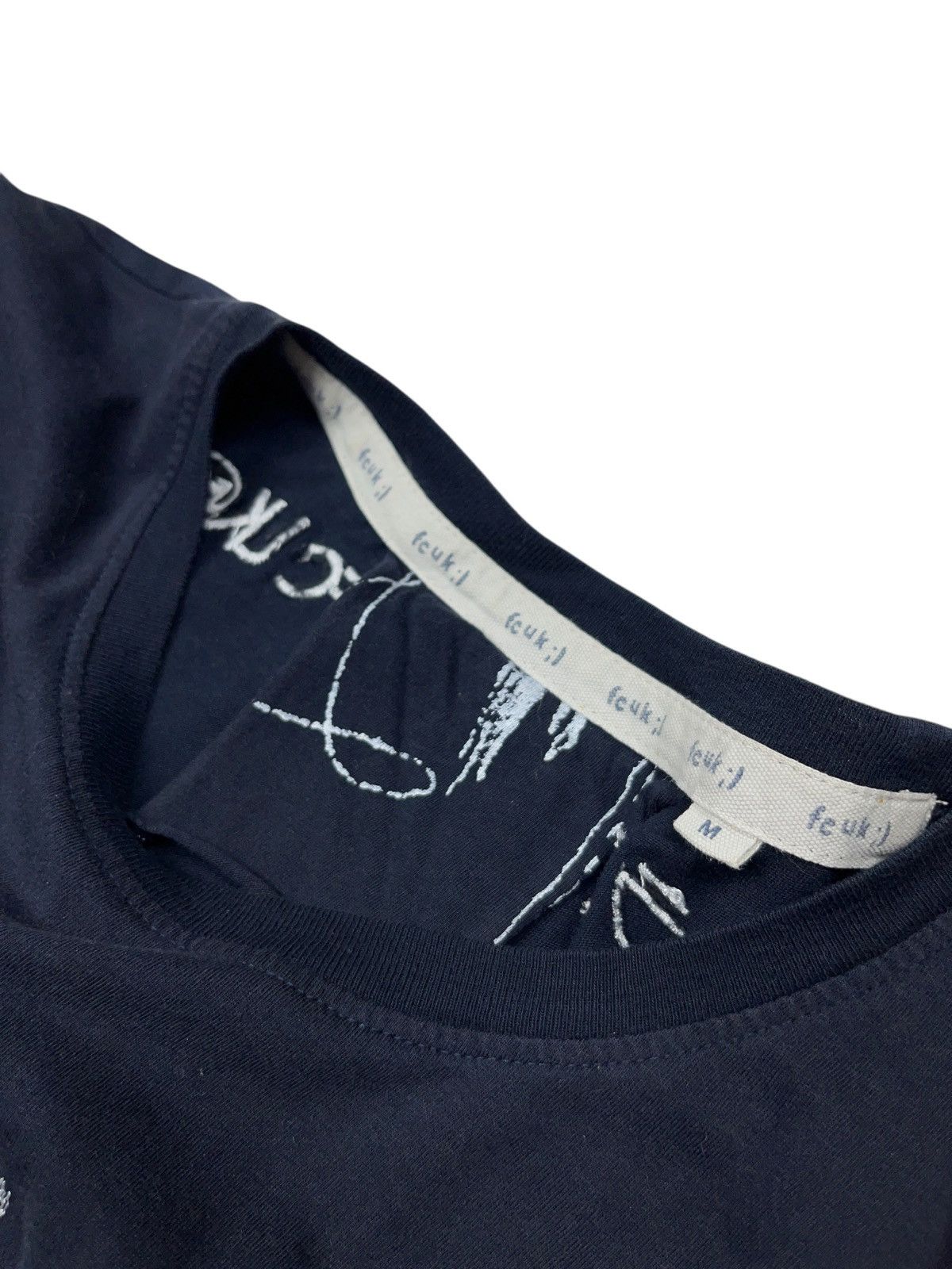 FCUK × French Connection Vintage FCUK Embroidered Logo T-shirt Japanese Style Size US M / EU 48-50 / 2 - 6 Thumbnail