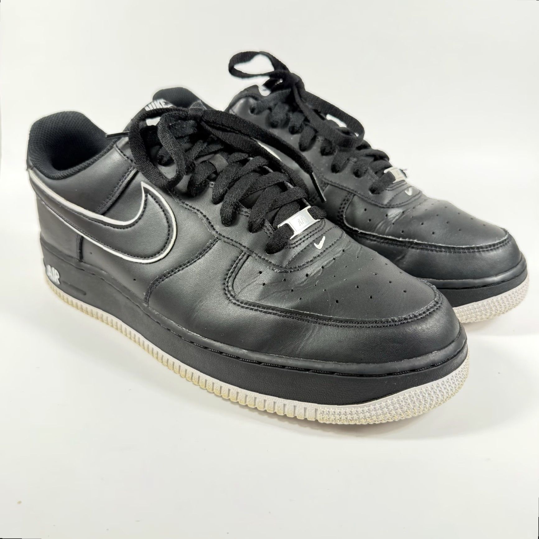Nike Nike Air Force 1 Low 07 Mens Size 13 Sneakers Black White Sole DV0788-002 Size US 12 / EU 45 - 2 Thumbnail
