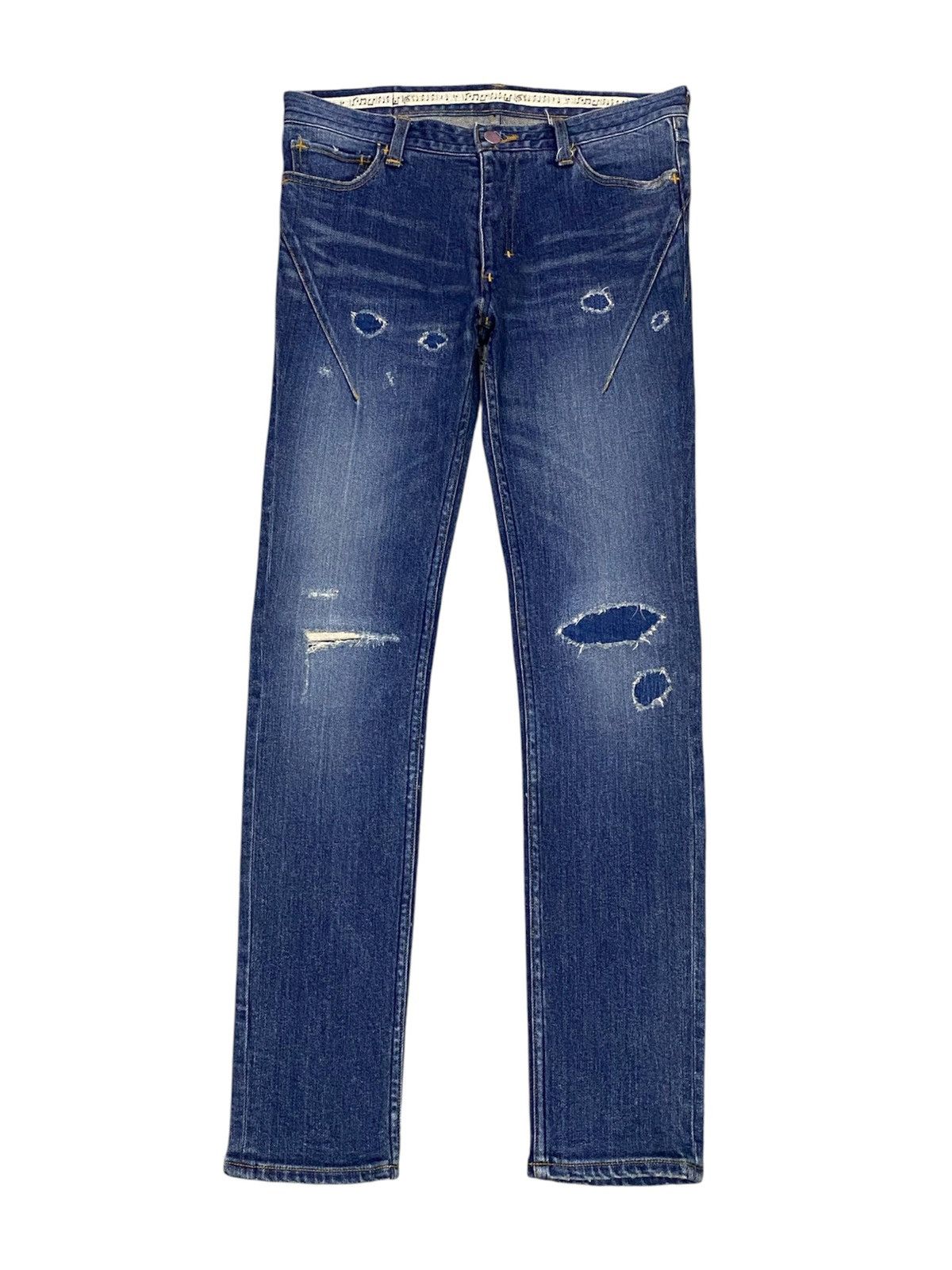 Number (N)ine Number (N)ine Skinny Fit Ripped Distressed Stretchable Jeans Size US 29 - 1 Thumbnail