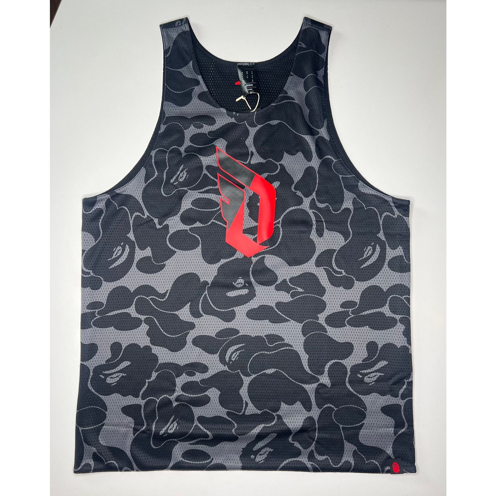 Adidas BAPE x Adidas Dame Reversible Basketball Jersey Black Camo Size US M / EU 48-50 / 2 - 1 Thumbnail