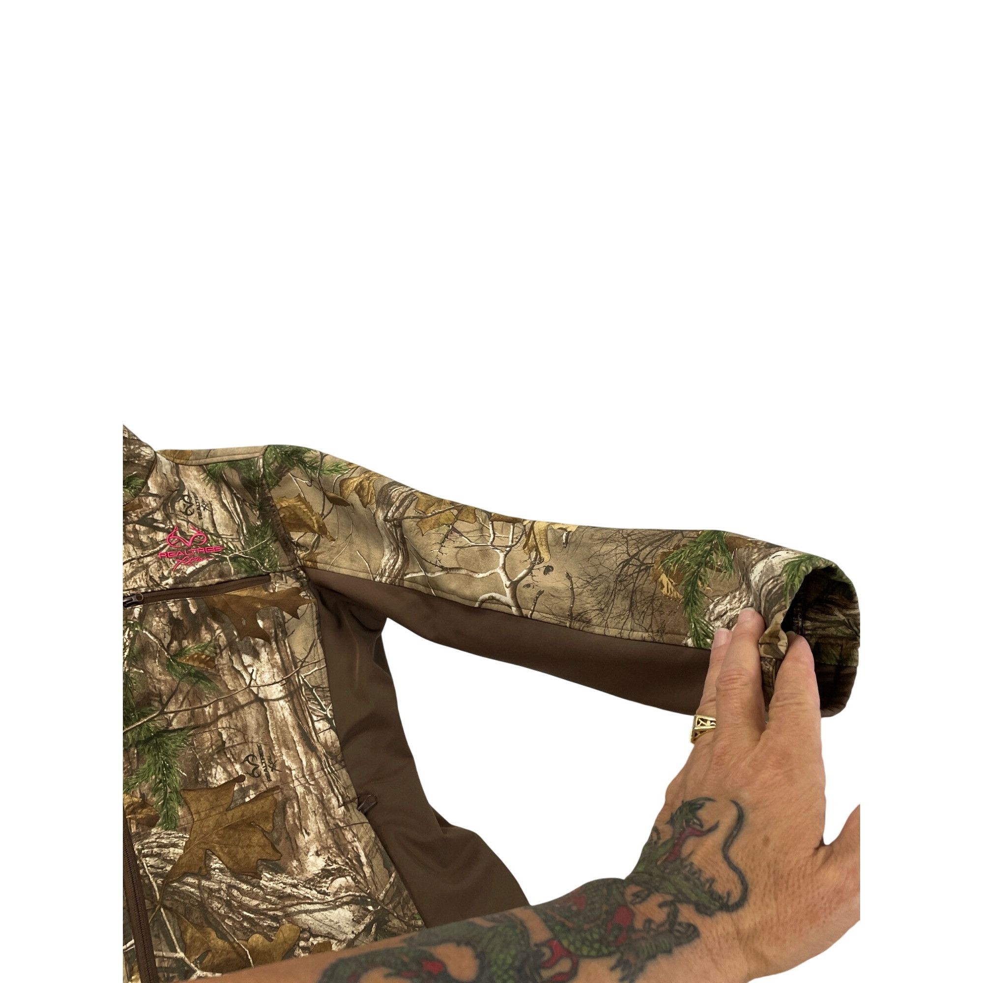Realtree Realtree Womens Xtra Camo Full Zip Jacket With Pink Logo Siz Size L / US 10 / IT 46 - 6 Thumbnail