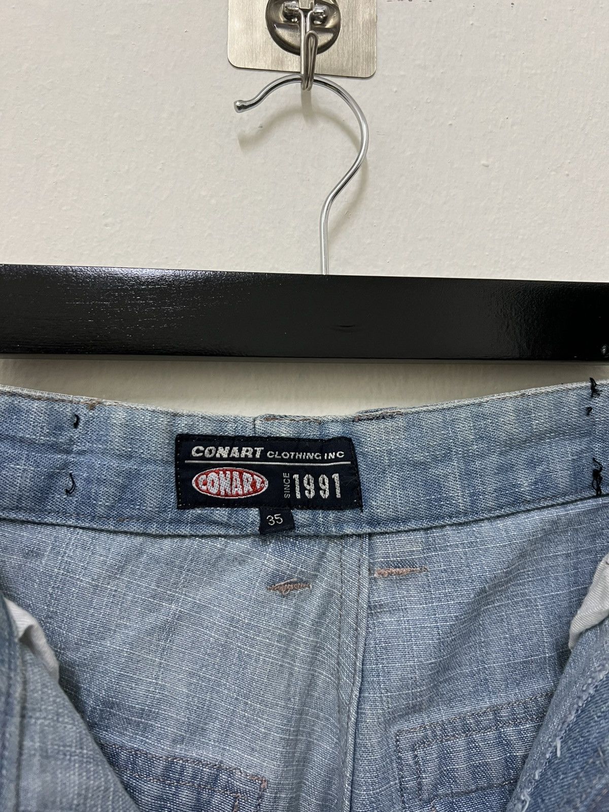 Vintage Vintage Y2K Conart Baggy Cargo Jeans Size US 35 - 3 Thumbnail