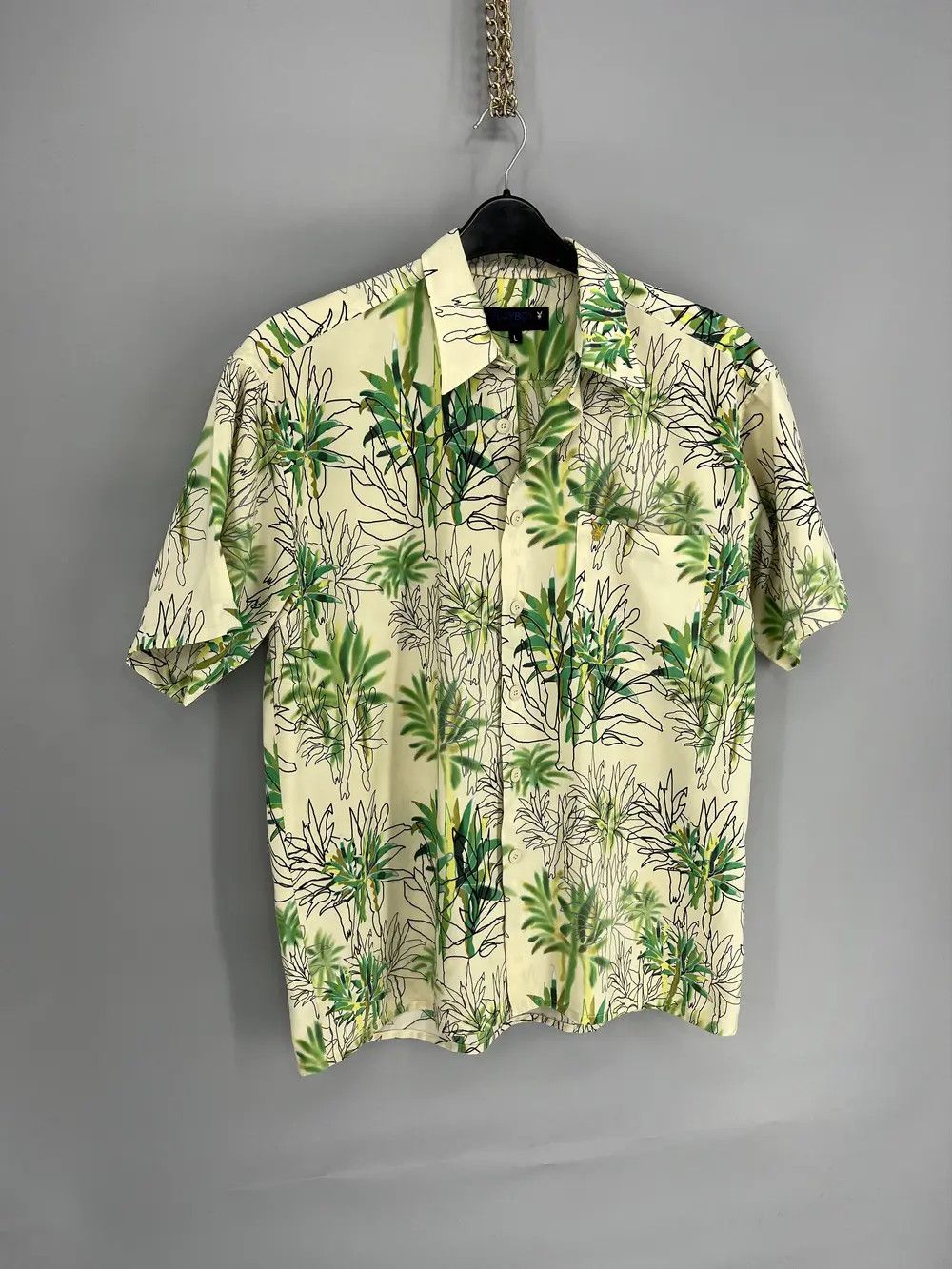 Playboy Vintage Y2K PLAYBOYS Floral Flowers Hawaiian Shirt Size US L / EU 52-54 / 3 - 2 Thumbnail