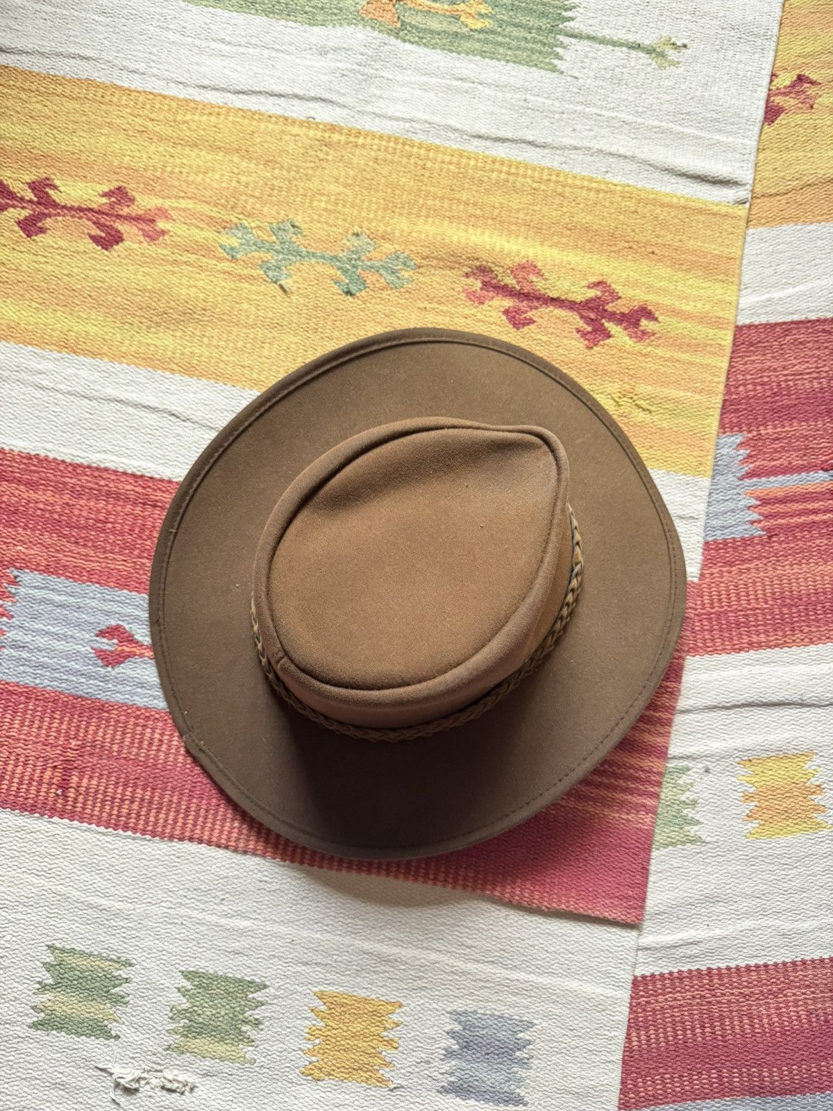 Stetson Vintage P. G. Field Sunfaded Australian Brown Cowboy Hat Size ONE SIZE - 4 Thumbnail