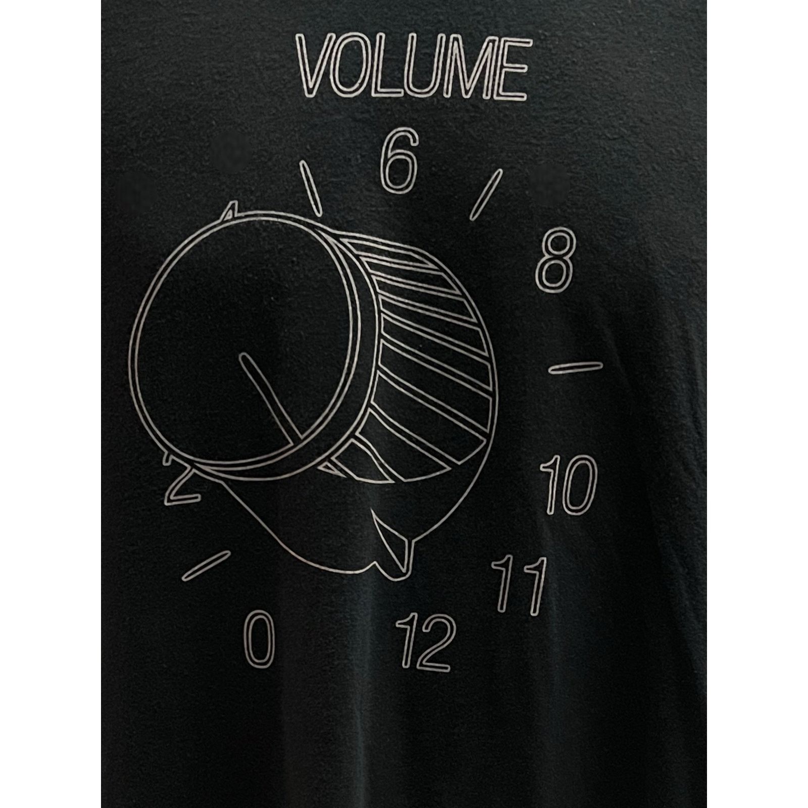 BustedTees BustedTees XL Black T-Shirt | Funny Volume Knob to 12 Tee Size US XL / EU 56 / 4 - 3 Thumbnail