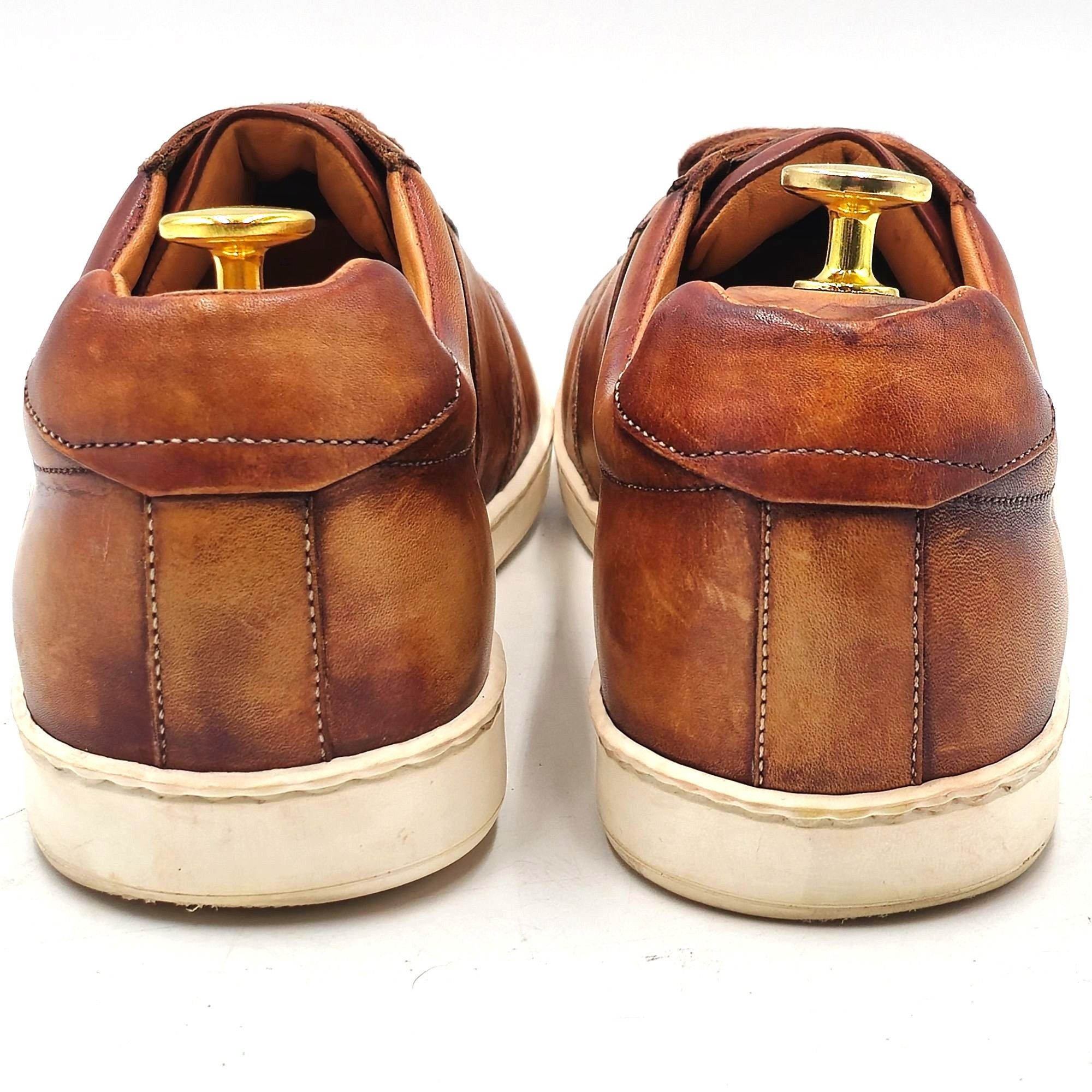 Magnanni Magnanni Spain Patina Brown Leather Fashion Sneakers Men 7.5 Size US 7.5 / EU 40-41 - 6 Thumbnail