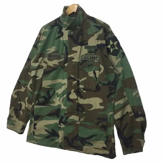 Other Vtg Camouflage Army Military USAAF USMC Jacket 2nd Division Size US M / EU 48-50 / 2 - 3 Thumbnail