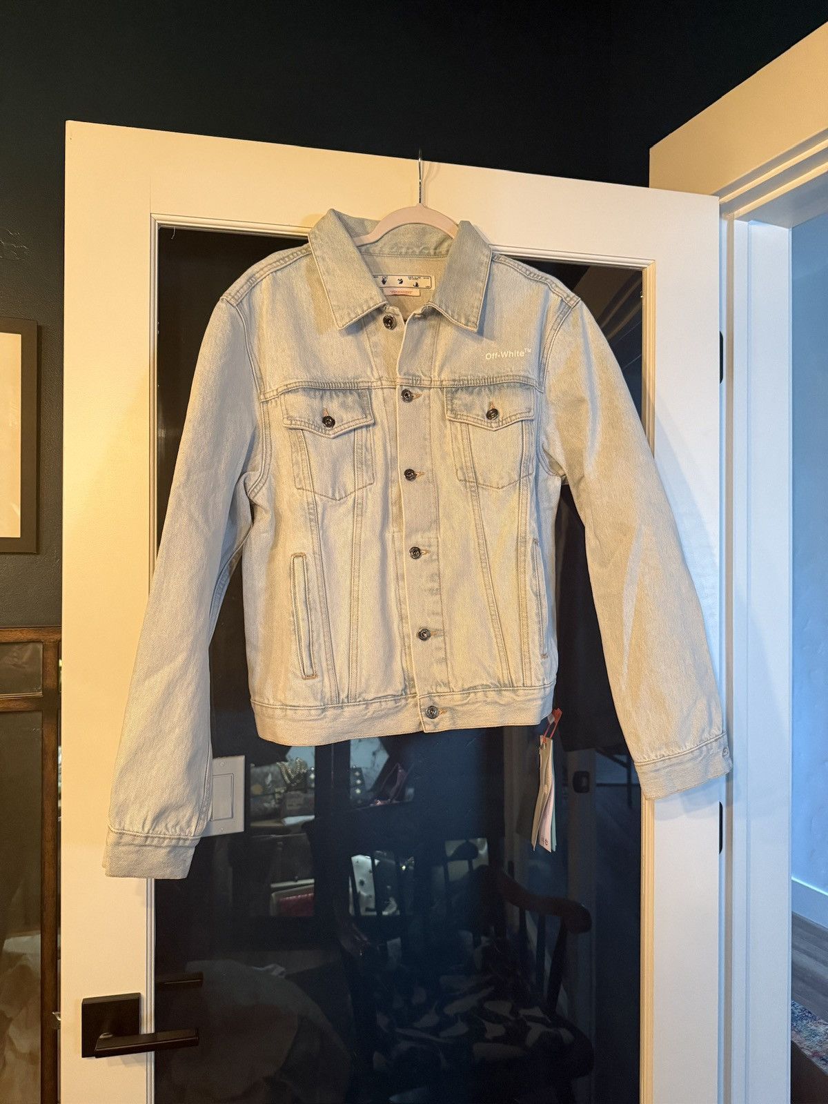 Off-White Off white denim jacket Size L / US 10 / IT 46 - 1 Thumbnail