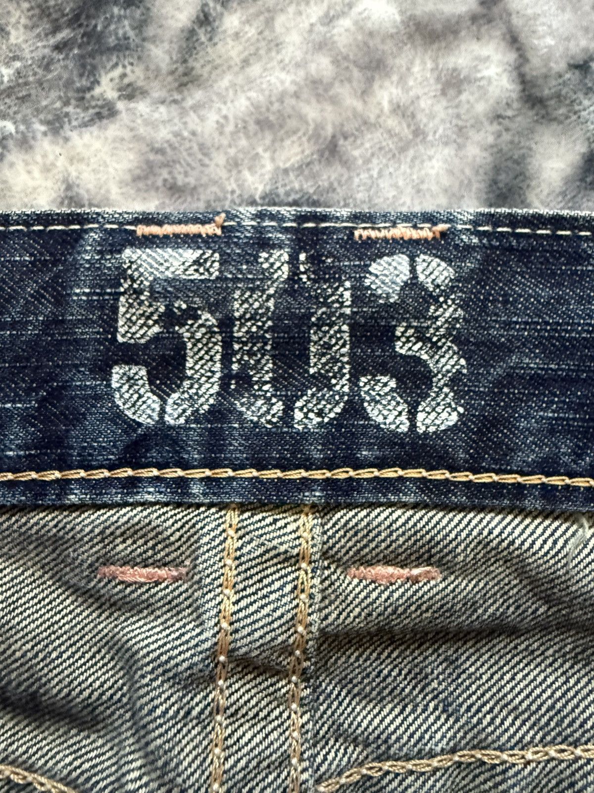 Edwin × Japanese Brand × Vintage Edwin 503 Blue Trip Flared Wide Leg Cropped Jeans Size 30" / US 8 / IT 44 - 22 Thumbnail