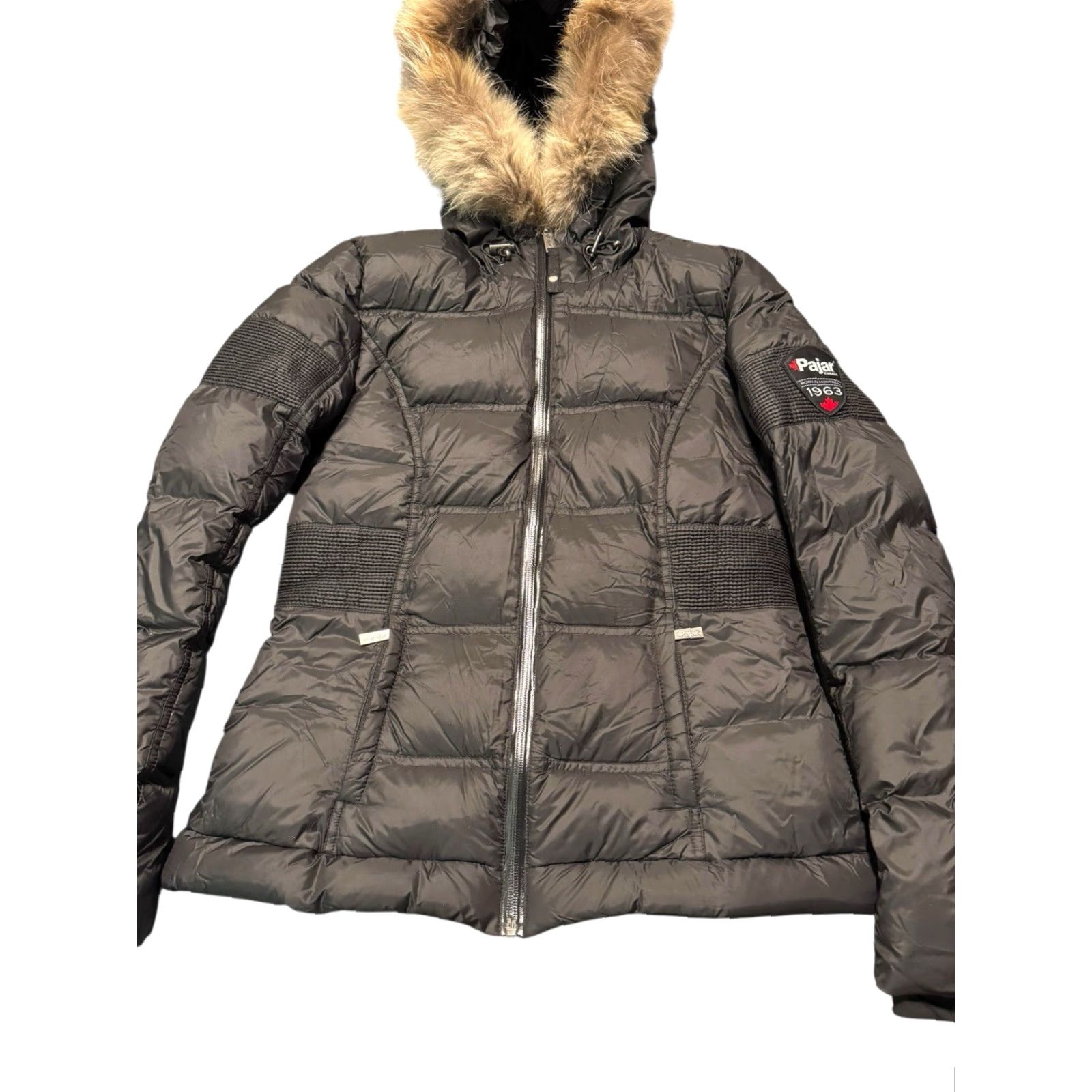 Pajar Pajar Canada Women’s Down Parka Quilted Jacket Black Real Fur Trim Hood Small Coat Jacket Parka Women’s Down Black Fur Trim Hood Small Size S / US 4 / IT 40 - 4 Thumbnail