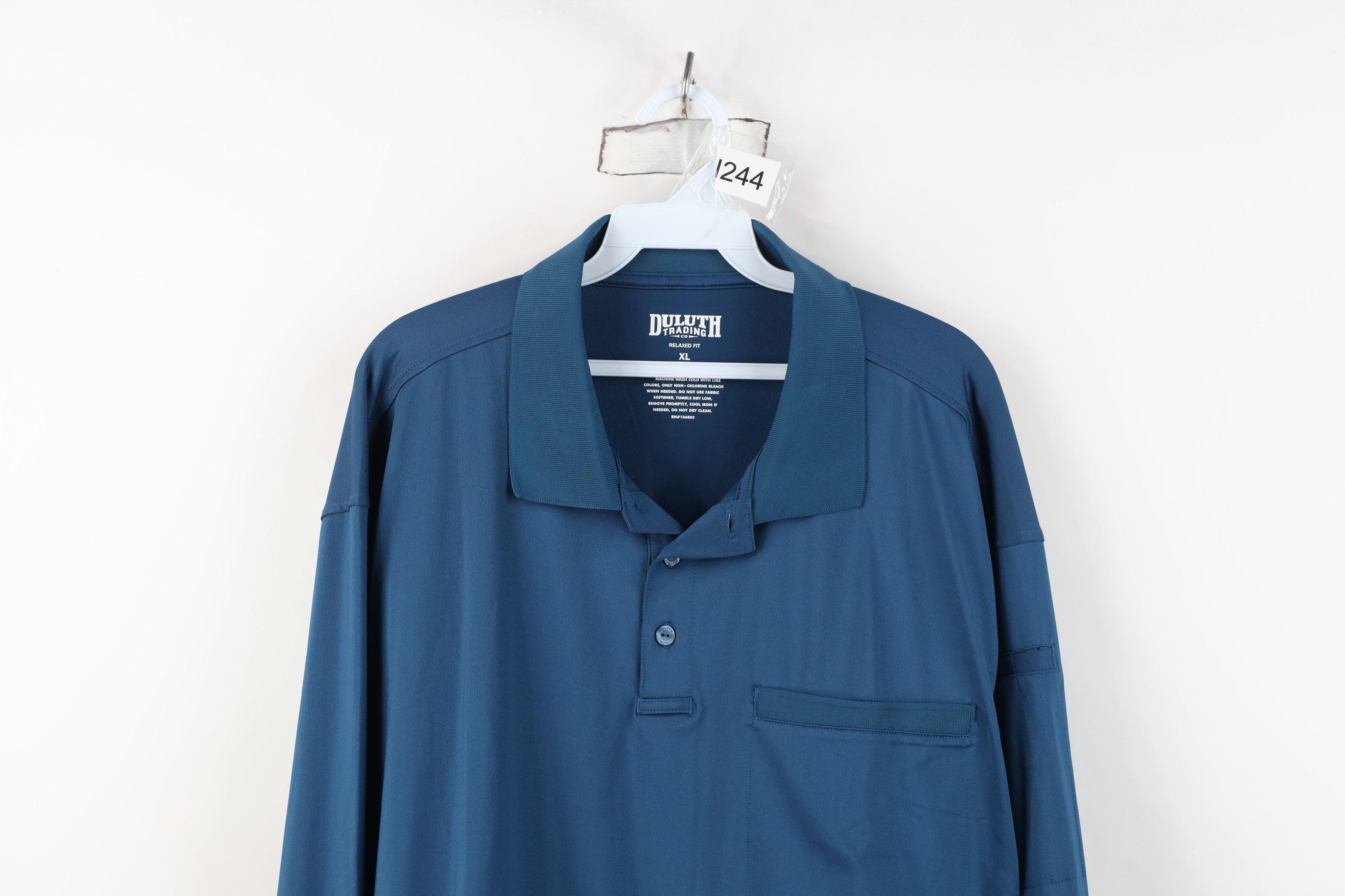 Duluth Trading Company Duluth Trading Co Performance Long Sleeve Polo Shirt Blue Size US XL / EU 56 / 4 - 2 Thumbnail