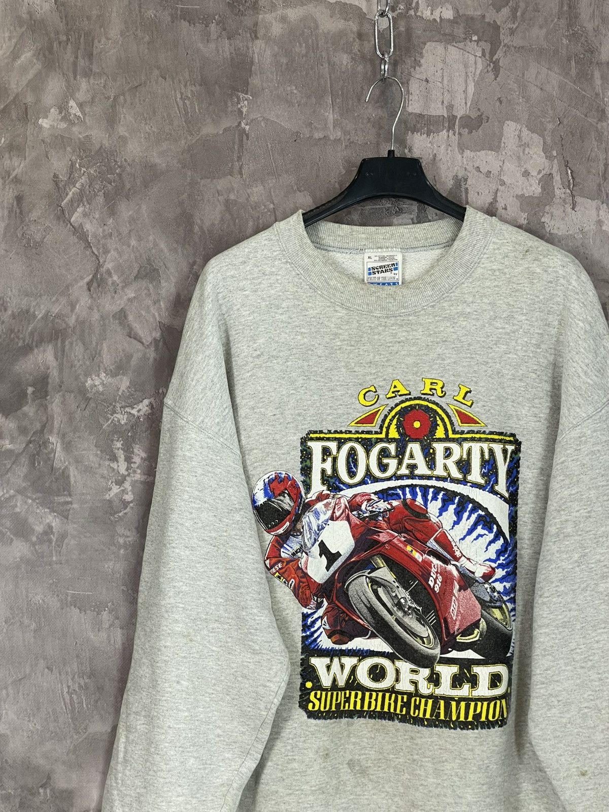 Ducati × Vintage Vintage 1997 Ducati Carl Fogarty World Superbike Sweatshirt Size US XL / EU 56 / 4 - 4 Thumbnail