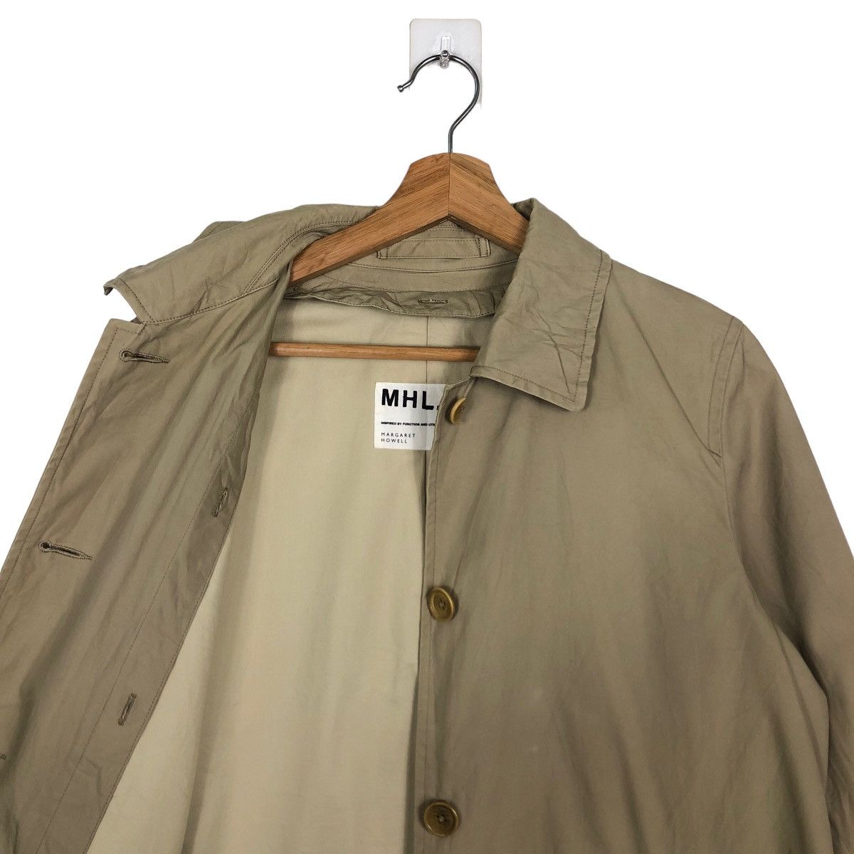 Margaret Howell 🔥VINTAGE MHL BY MARGARET HOWELL LONG FLY COAT Size US M / EU 48-50 / 2 - 10 Thumbnail