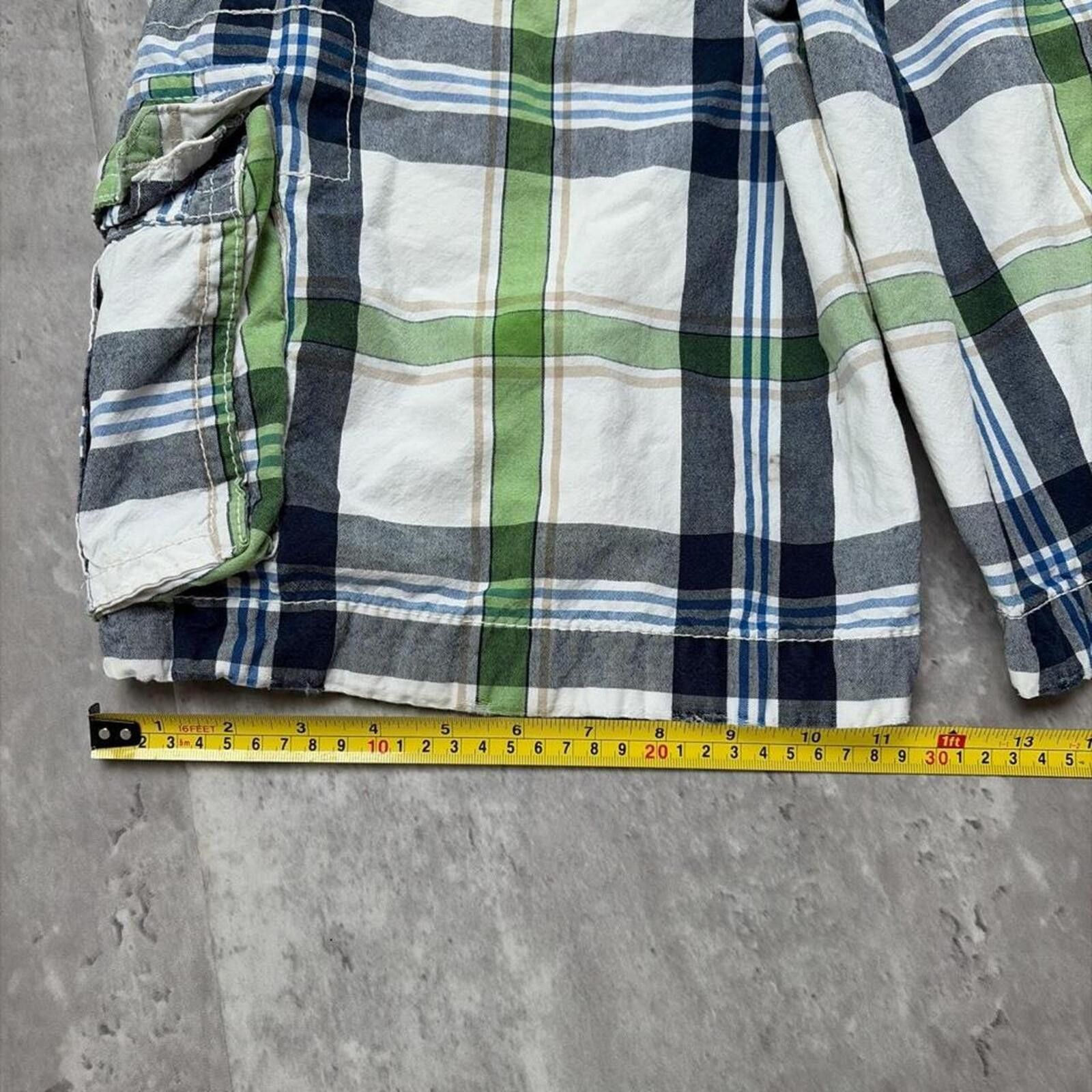Aeropostale Y2K Aeropostale Grunge Baggy Plaid Skater Surf Cargo Shorts Size US 34 / EU 50 - 8 Thumbnail