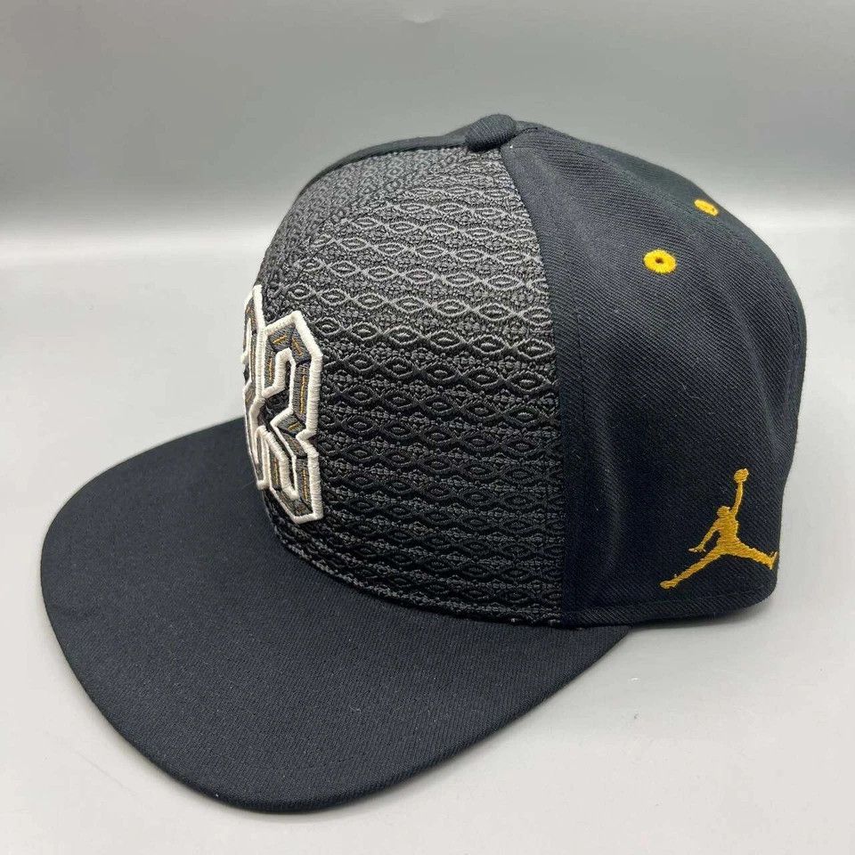 Jordan Brand Air Jordan 23 Hat Men Black Retro Jumpman Strap Back Cap Size ONE SIZE - 3 Thumbnail