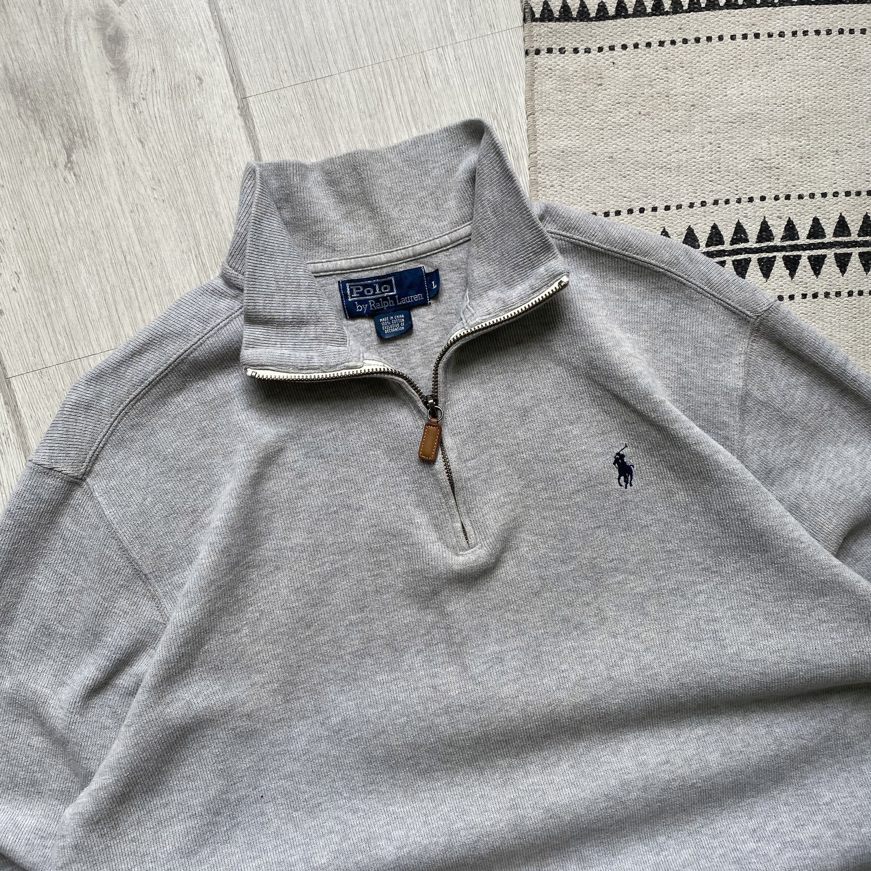 Polo Ralph Lauren Vintage 90s Polo Ralph Lauren sweater Half Zip sweatshirt Size US L / EU 52-54 / 3 - 2 Thumbnail