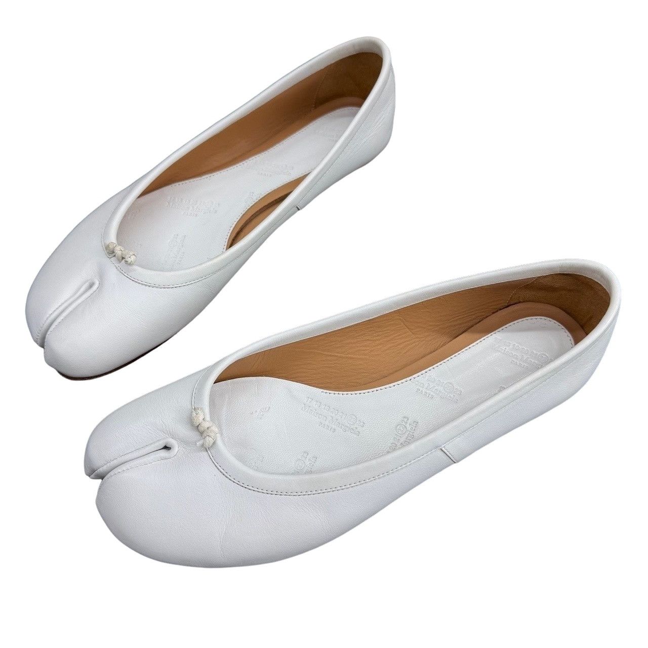 Maison Margiela White Tabi Ballet Flats Size 37