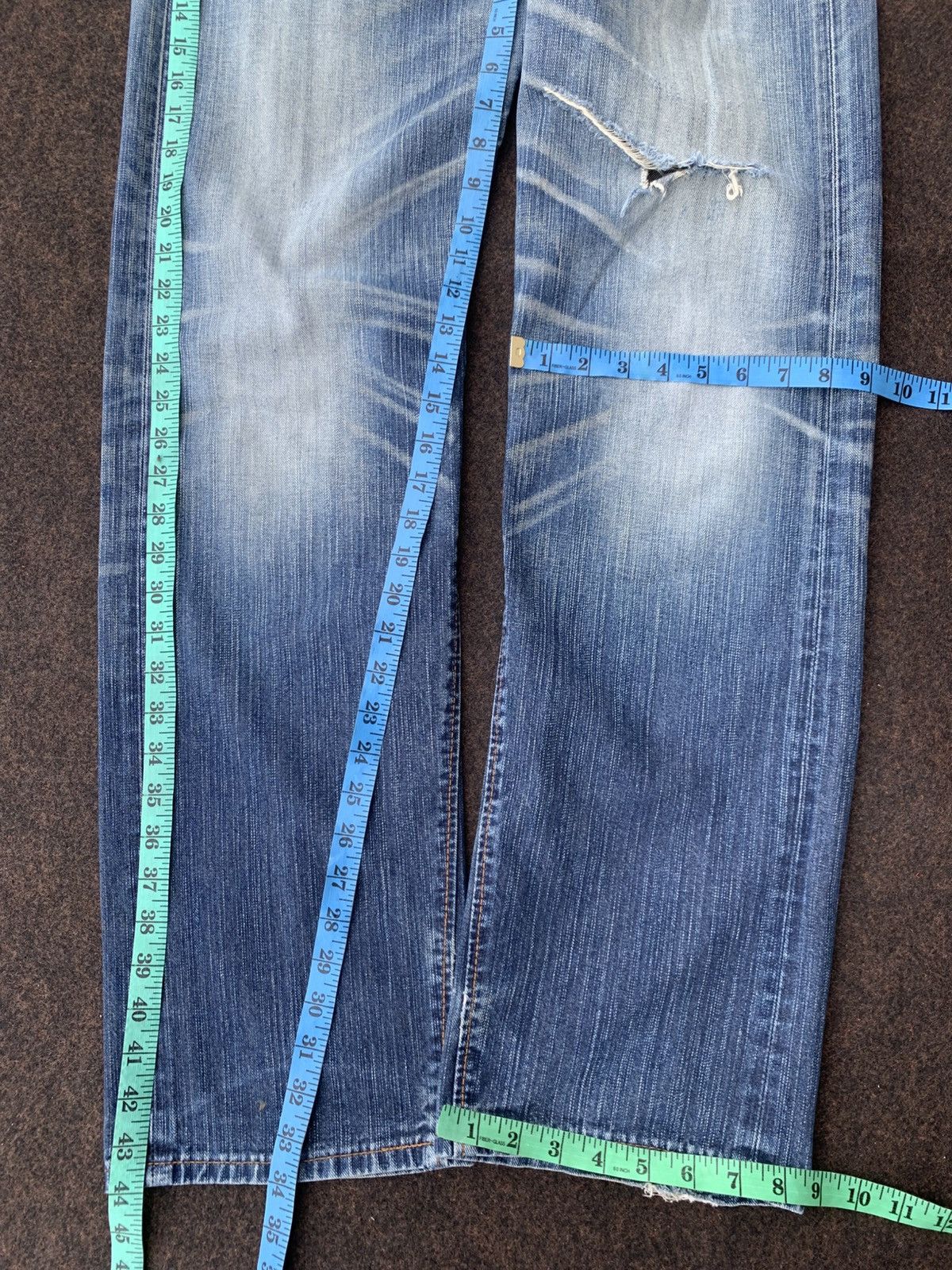 Edwin DISTRESSED EDWIN XV VINTAGE NICE FADE. Size US 35 - 4 Thumbnail