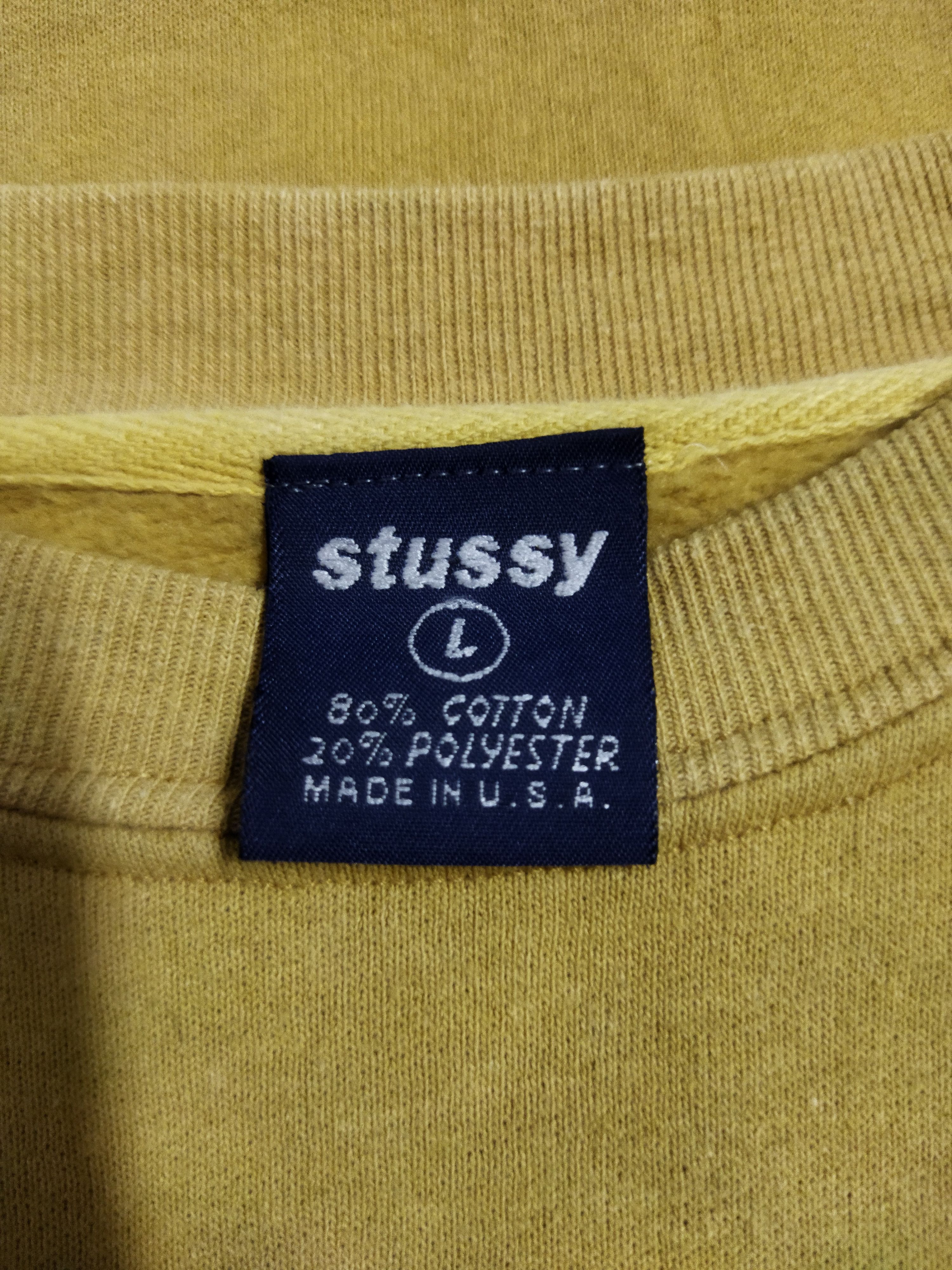 Stussy × Vintage Vintage Stussy Center Logo Sweatshirt Size US L / EU 52-54 / 3 - 4 Thumbnail