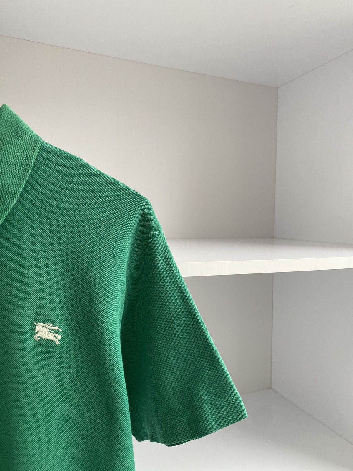 Burberry × Vintage Vintage Burberry Green Polo T-Shirt Size US S / EU 44-46 / 1 - 8 Thumbnail