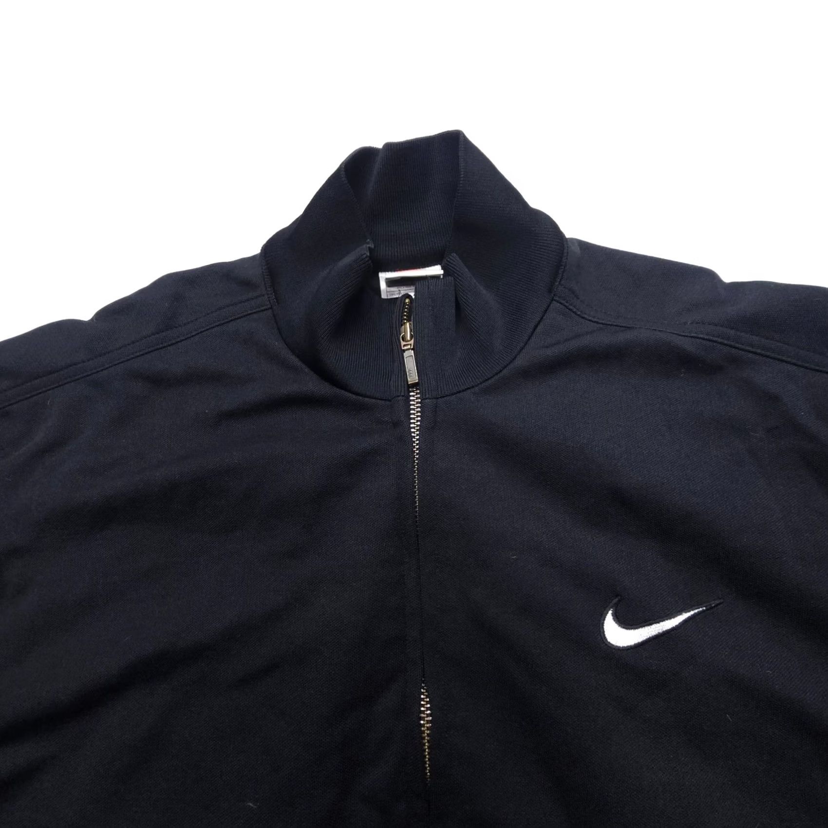 Nike VINTAGE Nike Track Jacket Mens L Black Full Zip Bomber 90s Street Swoosh Sports USA Nike Shirt Seasonal 90s Mens Size US L / EU 52-54 / 3 - 4 Thumbnail