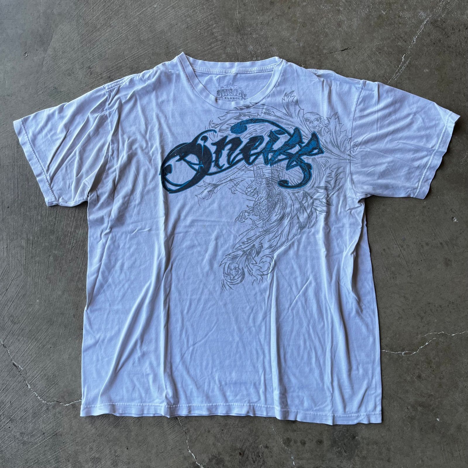 Vintage VINTAGE O'NEIL SHIRT Y2K 00S TRIBAL JESSIE PINKMAN WHITE XL Size US XL / EU 56 / 4 - 1 Thumbnail